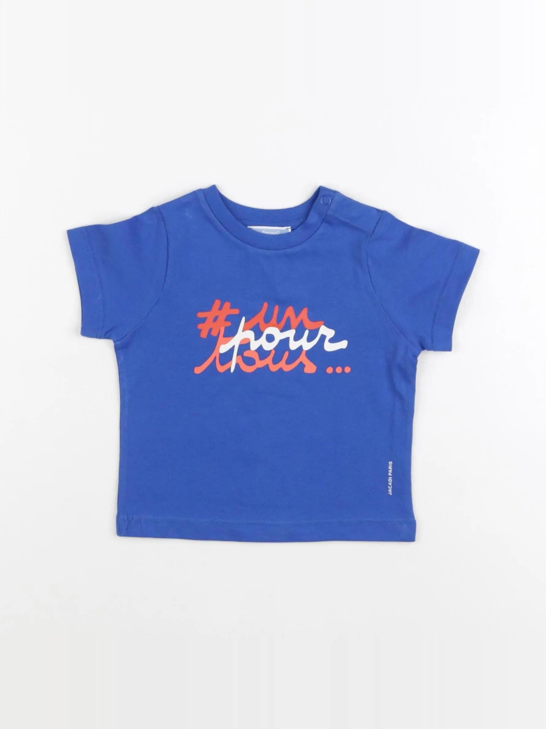 Jacadi - tee-shirt bleu - 12 mois