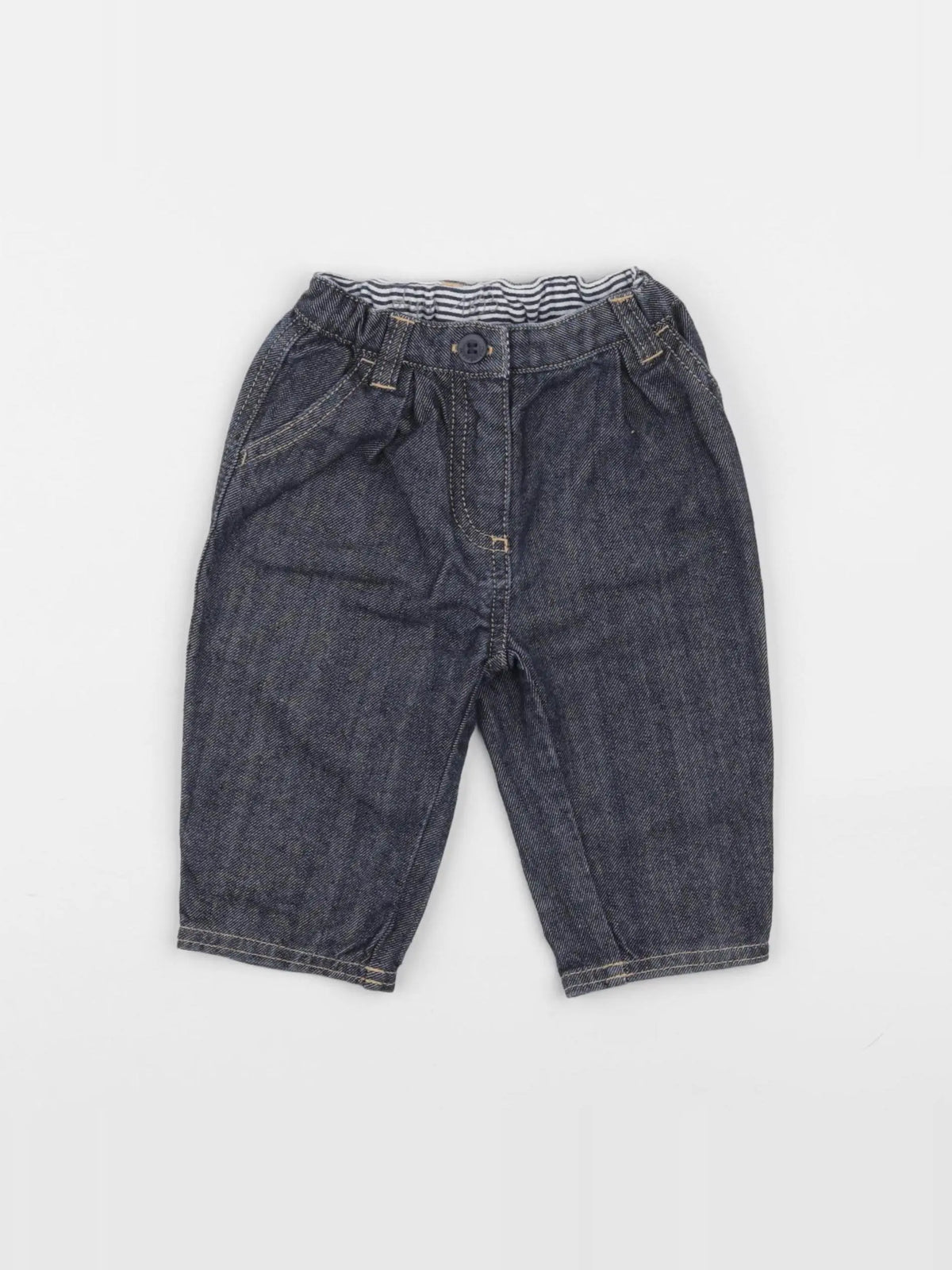 Petit Bateau - jean bleu - 6 mois