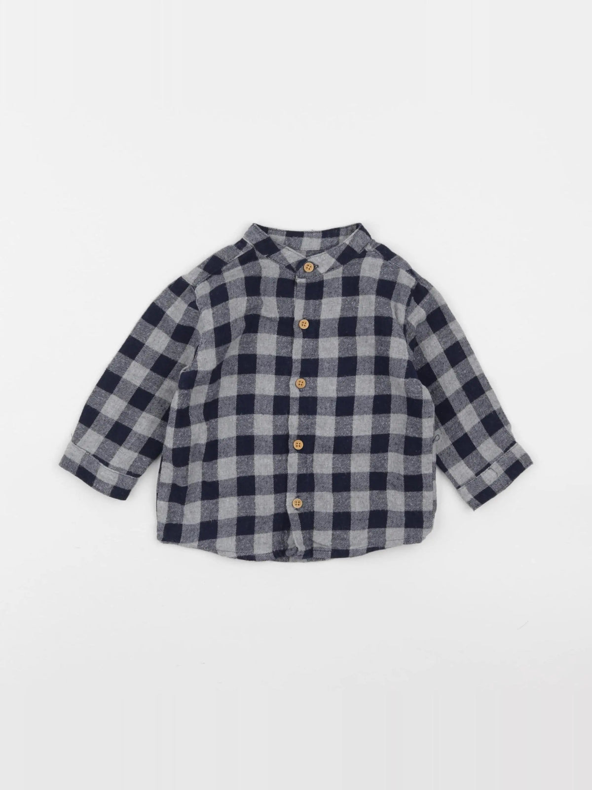 Boutchou - chemise bleu - 6 mois