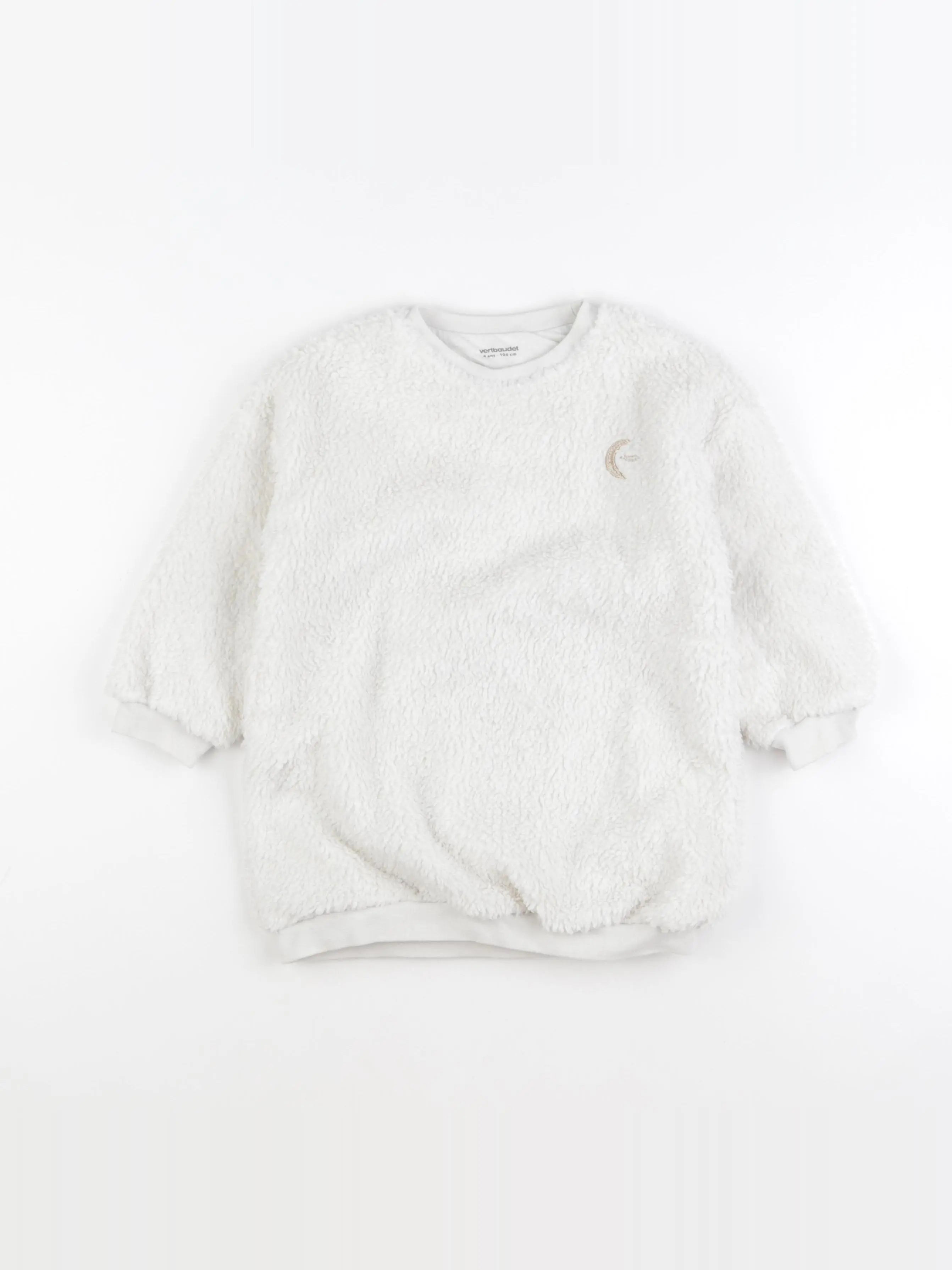 Vertbaudet - robe blanc, or - 4 ans