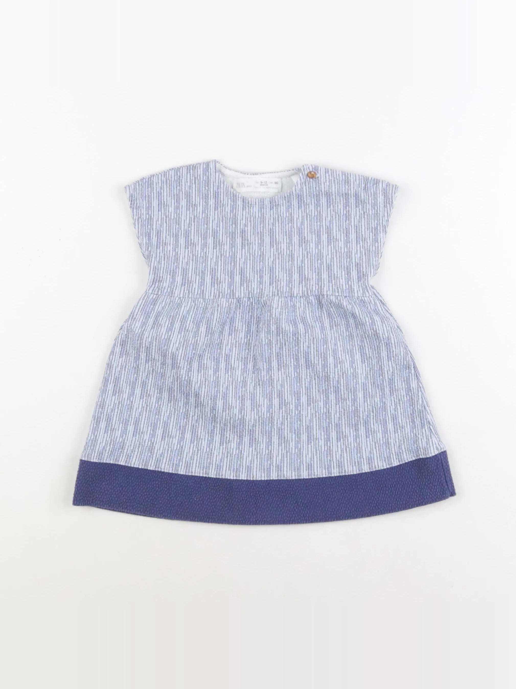 Zara - robe bleu - 9/12 mois