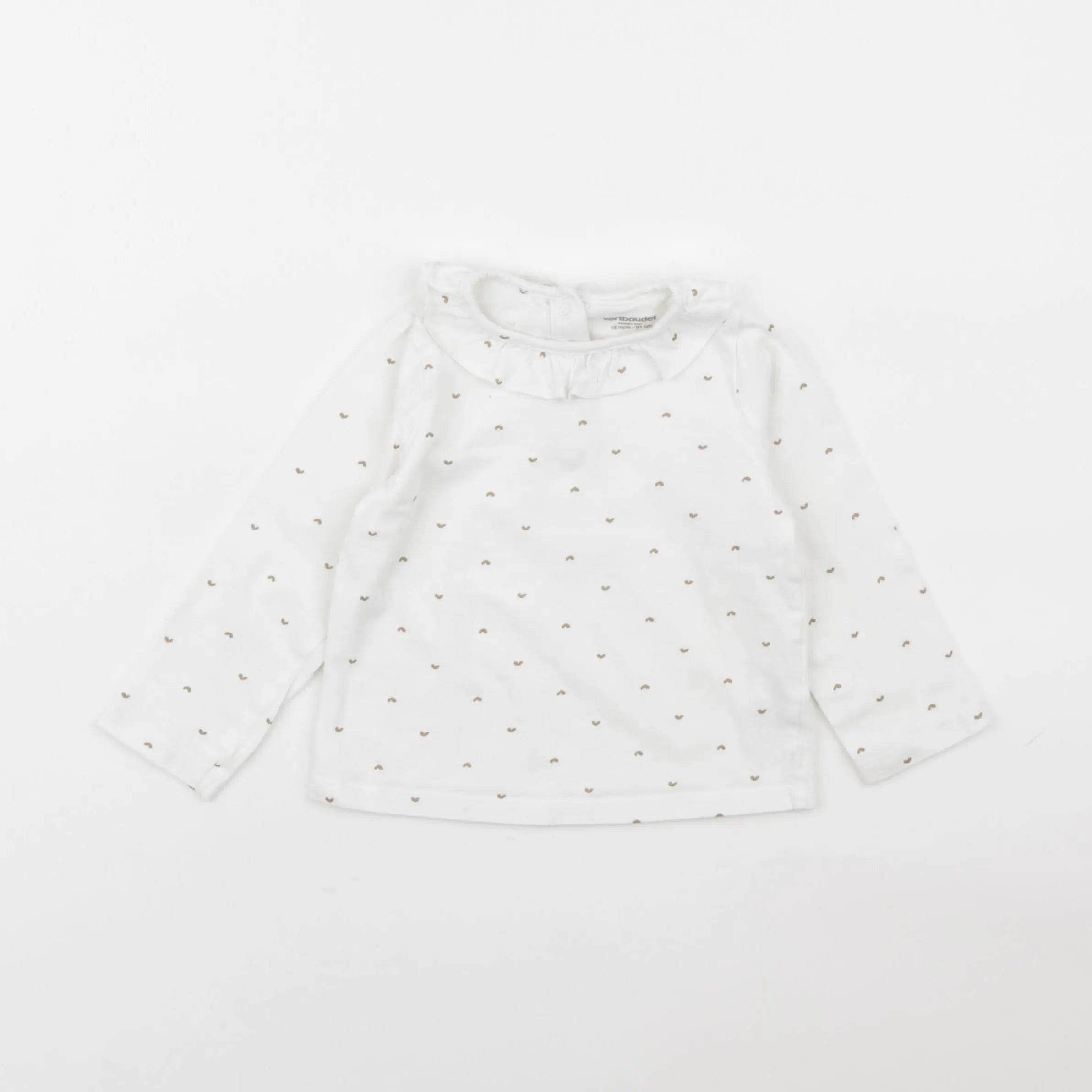 Vertbaudet - tee-shirt blanc - 18 mois