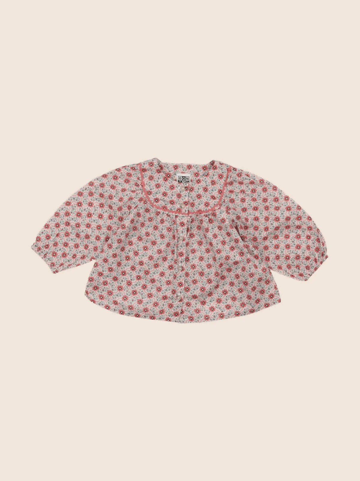 Bonton - blouse rose - 6 mois