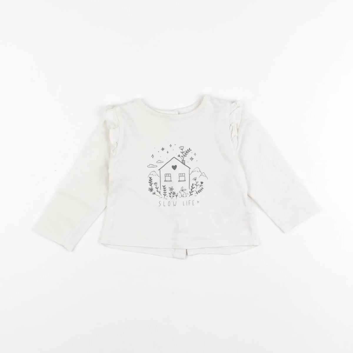 Vertbaudet - tee-shirt beige - 9 mois