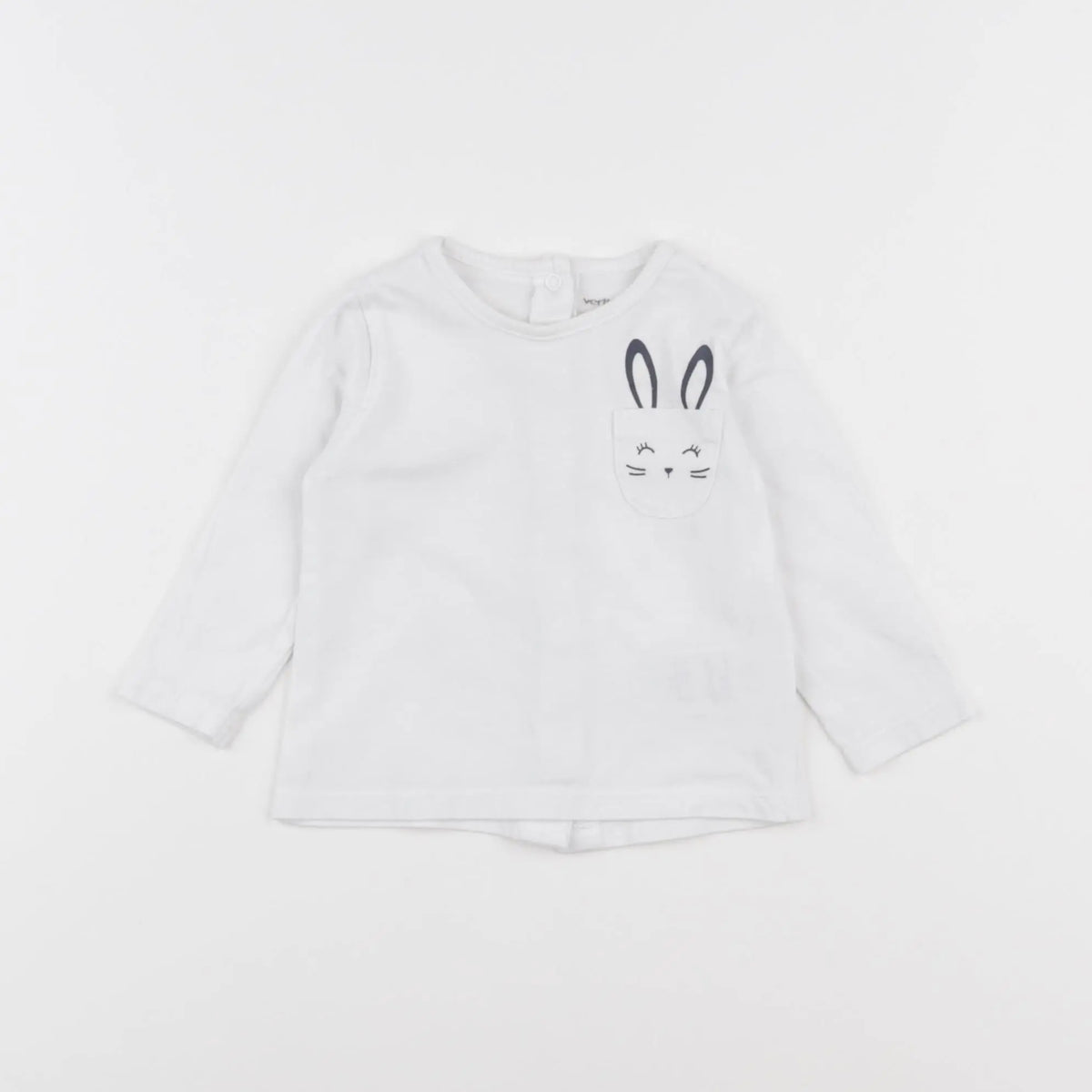 Vertbaudet - tee-shirt blanc - 6 mois