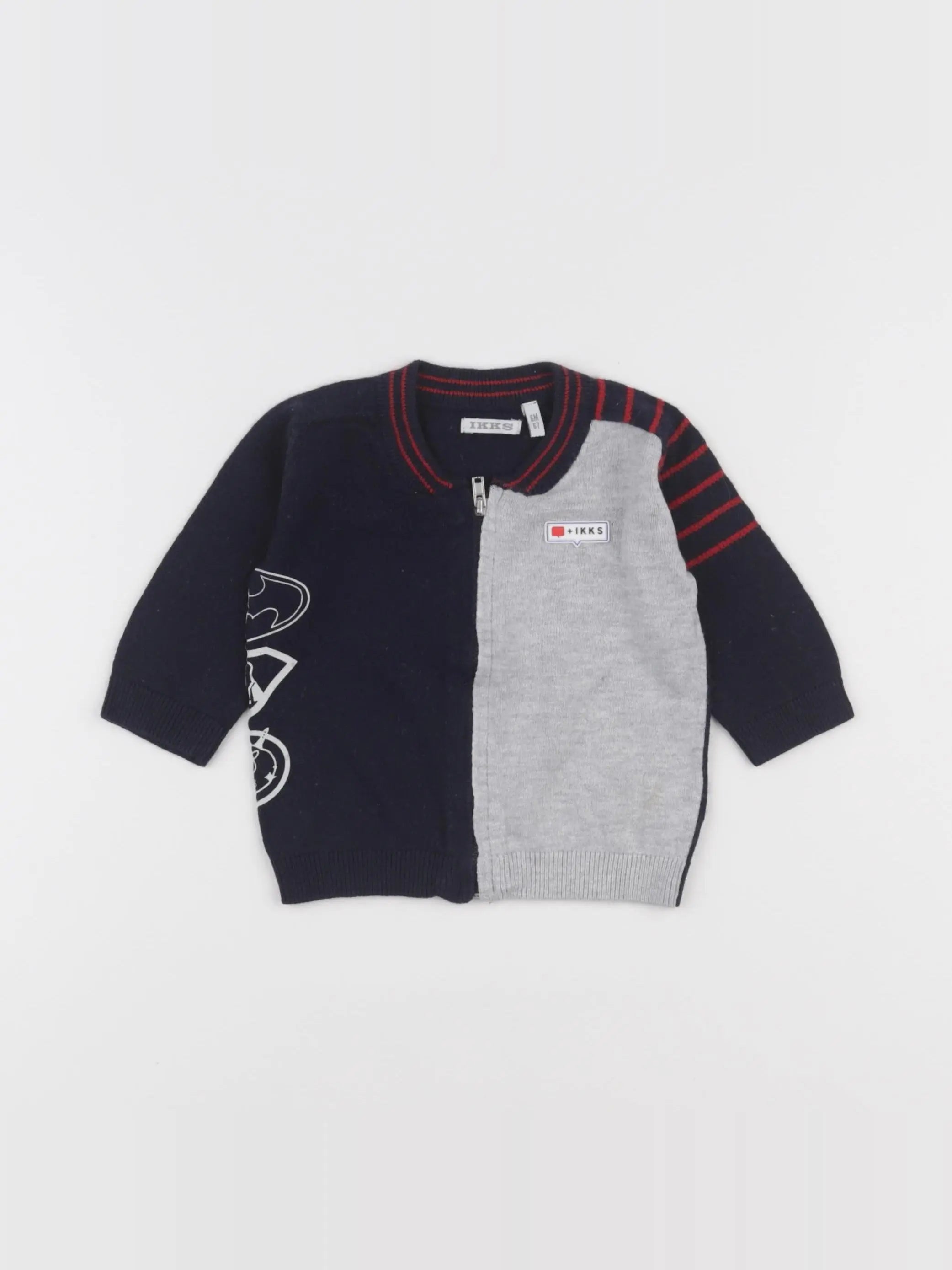 IKKS - gilet gris - 6 mois