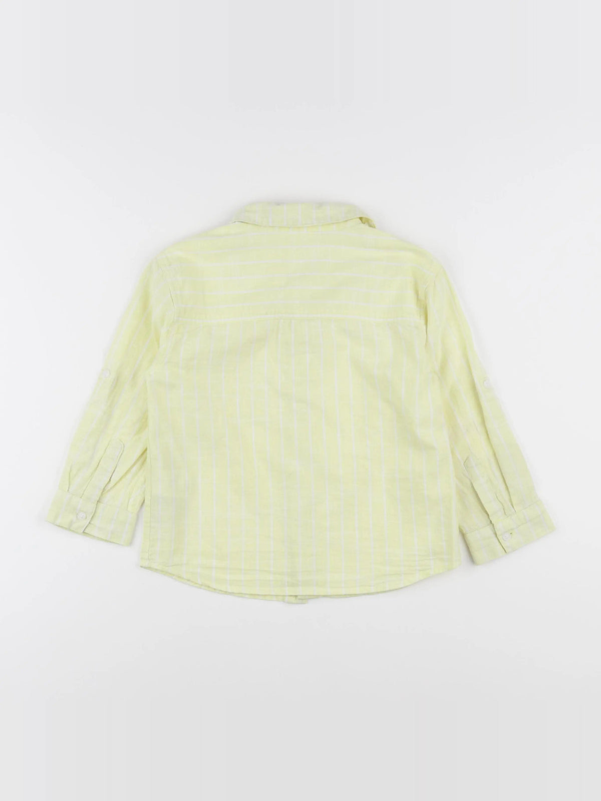 Vertbaudet - chemise jaune - 6 ans