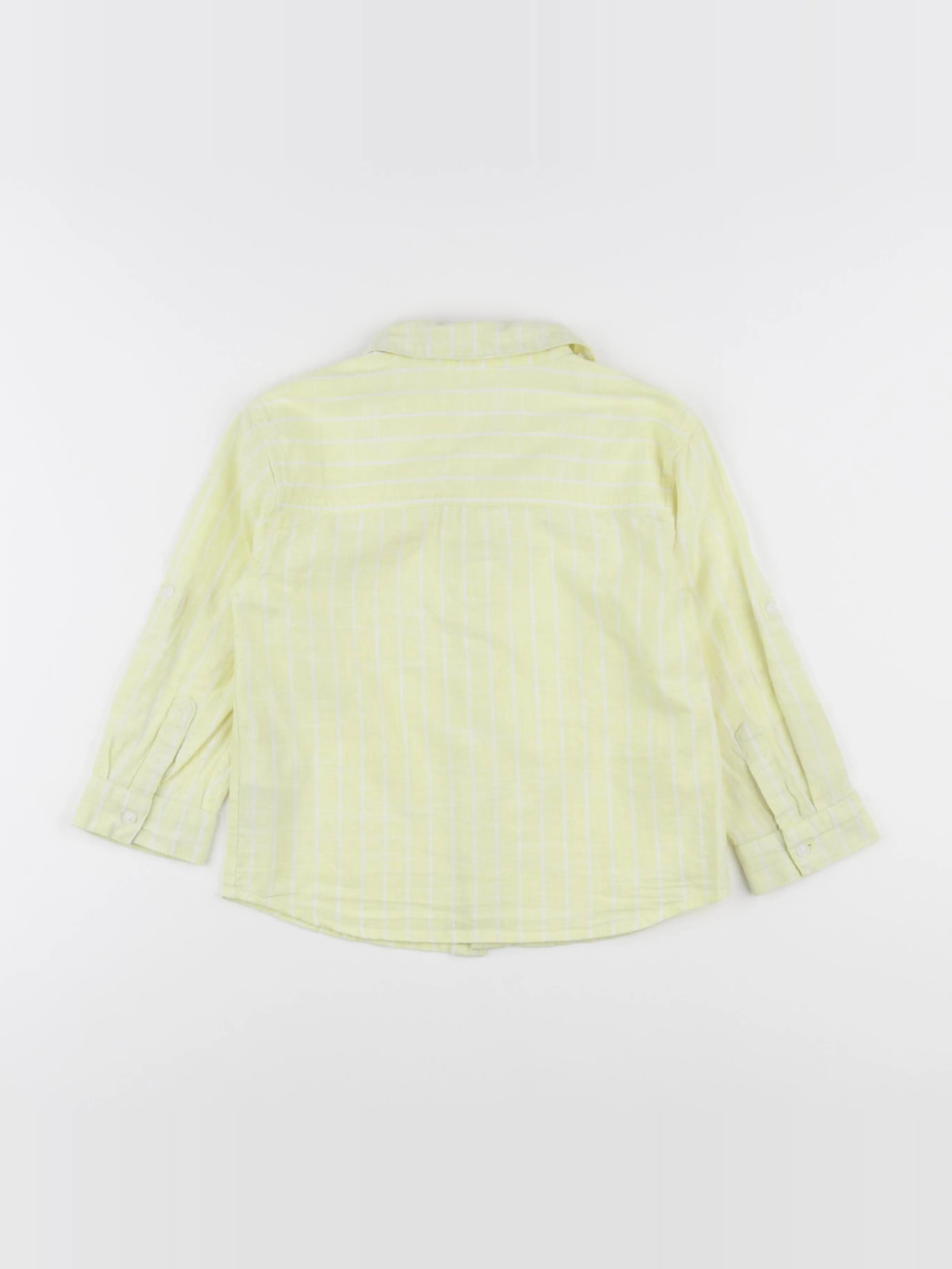 Vertbaudet - chemise jaune - 6 ans