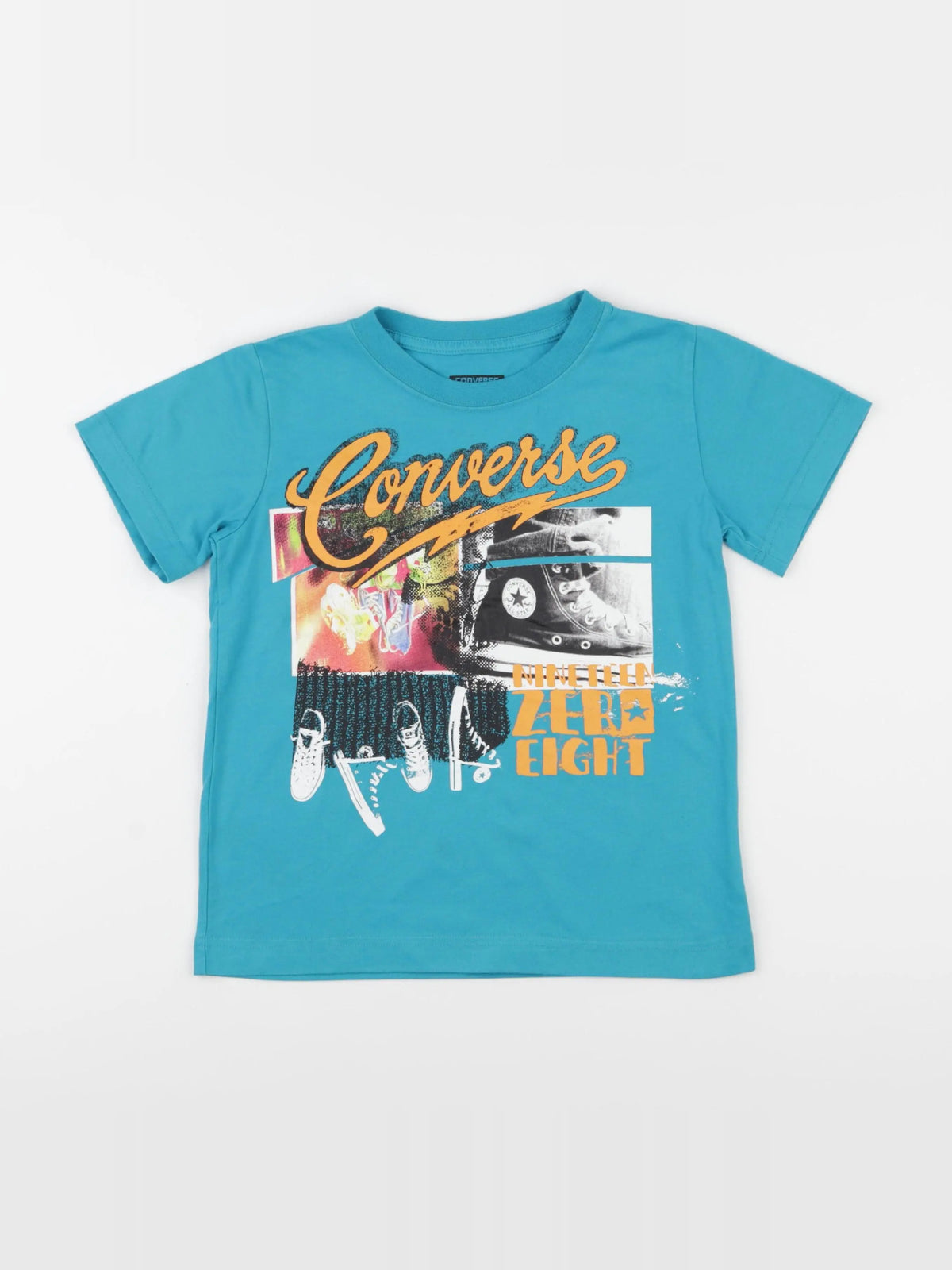 Converse - tee-shirt bleu - 6/7 ans
