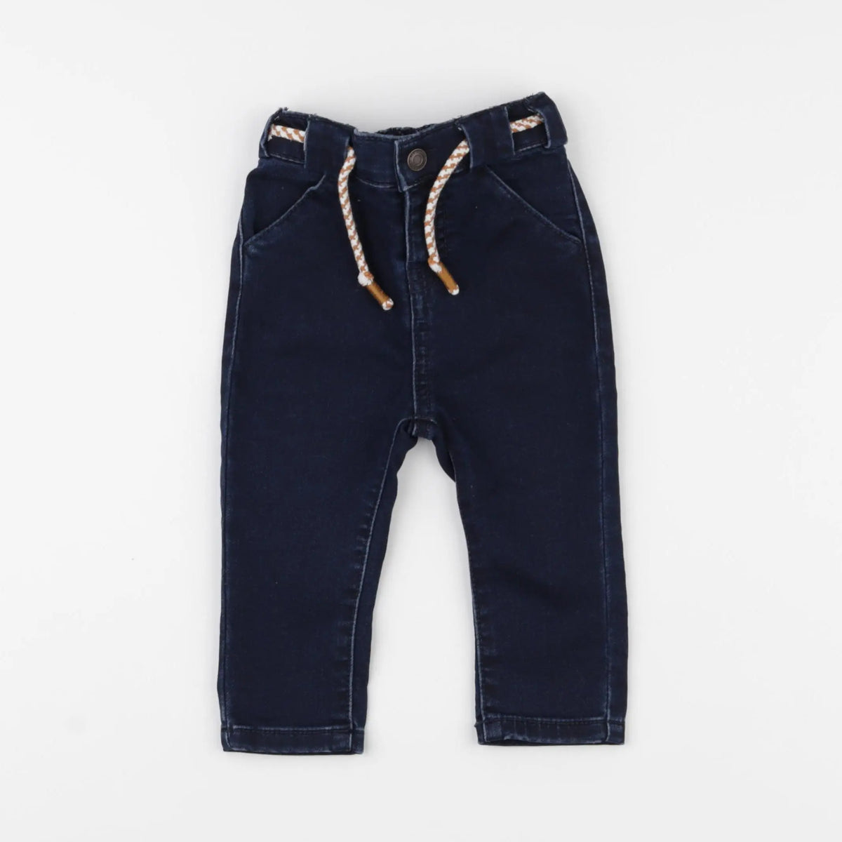 Vertbaudet - pantalon bleu - 6 mois