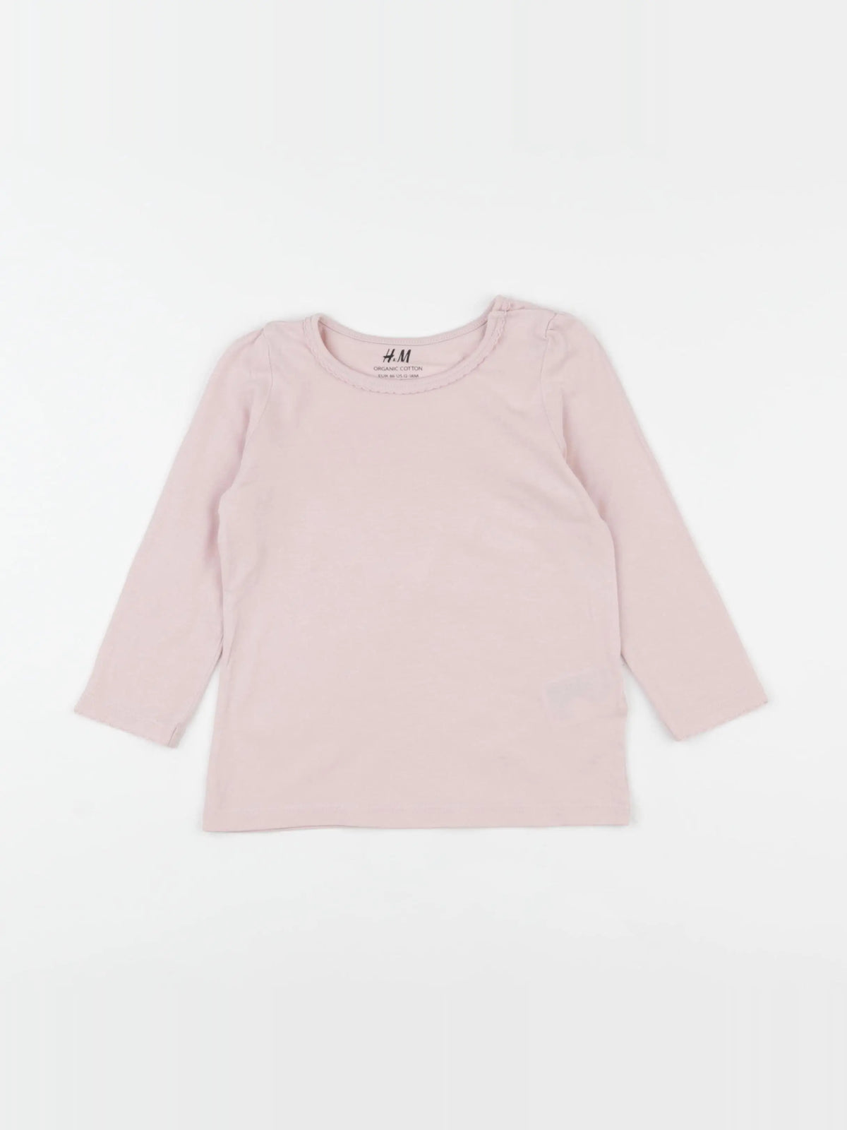 H&M - tee-shirt rose - 12/18 mois
