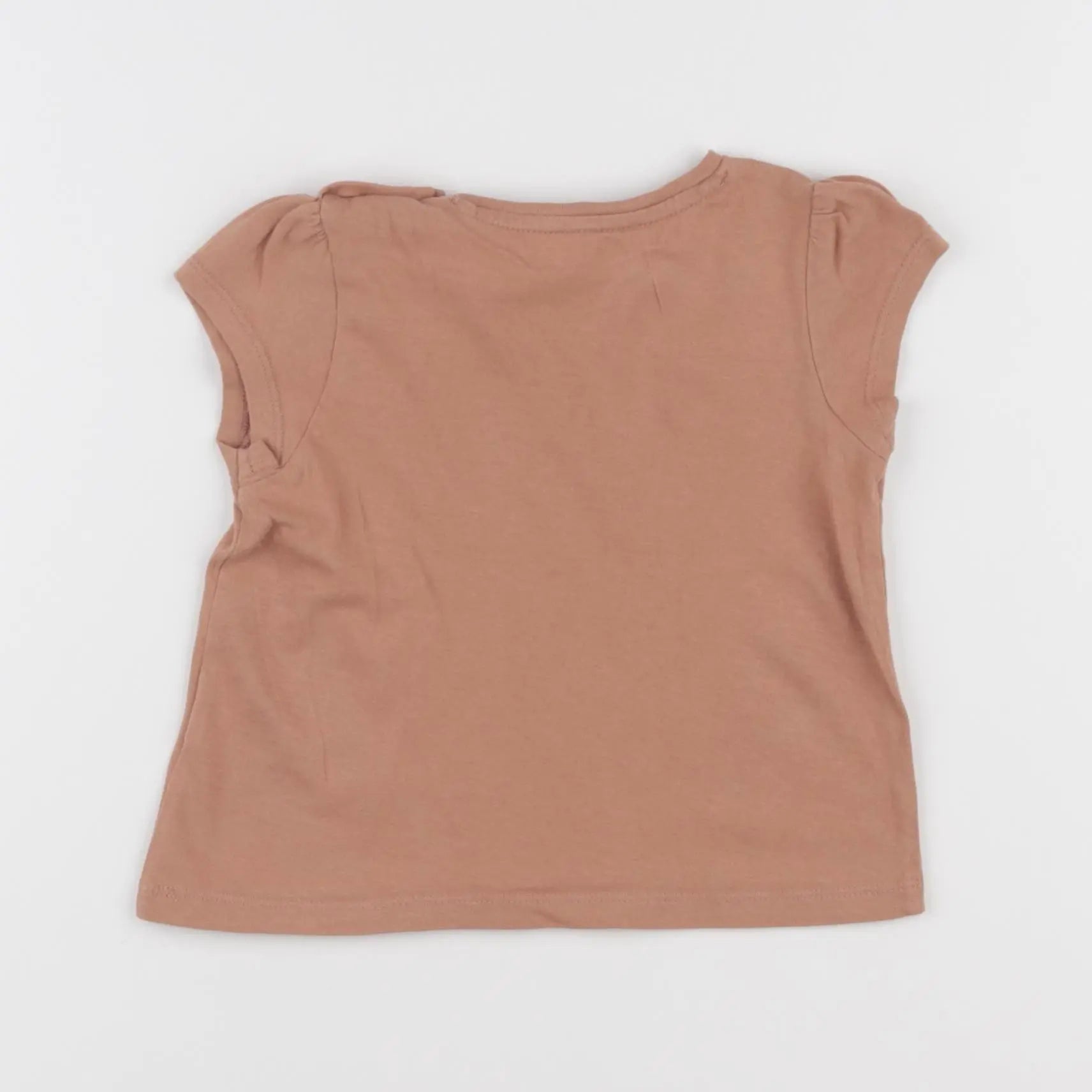 Vertbaudet - tee-shirt marron - 18 mois