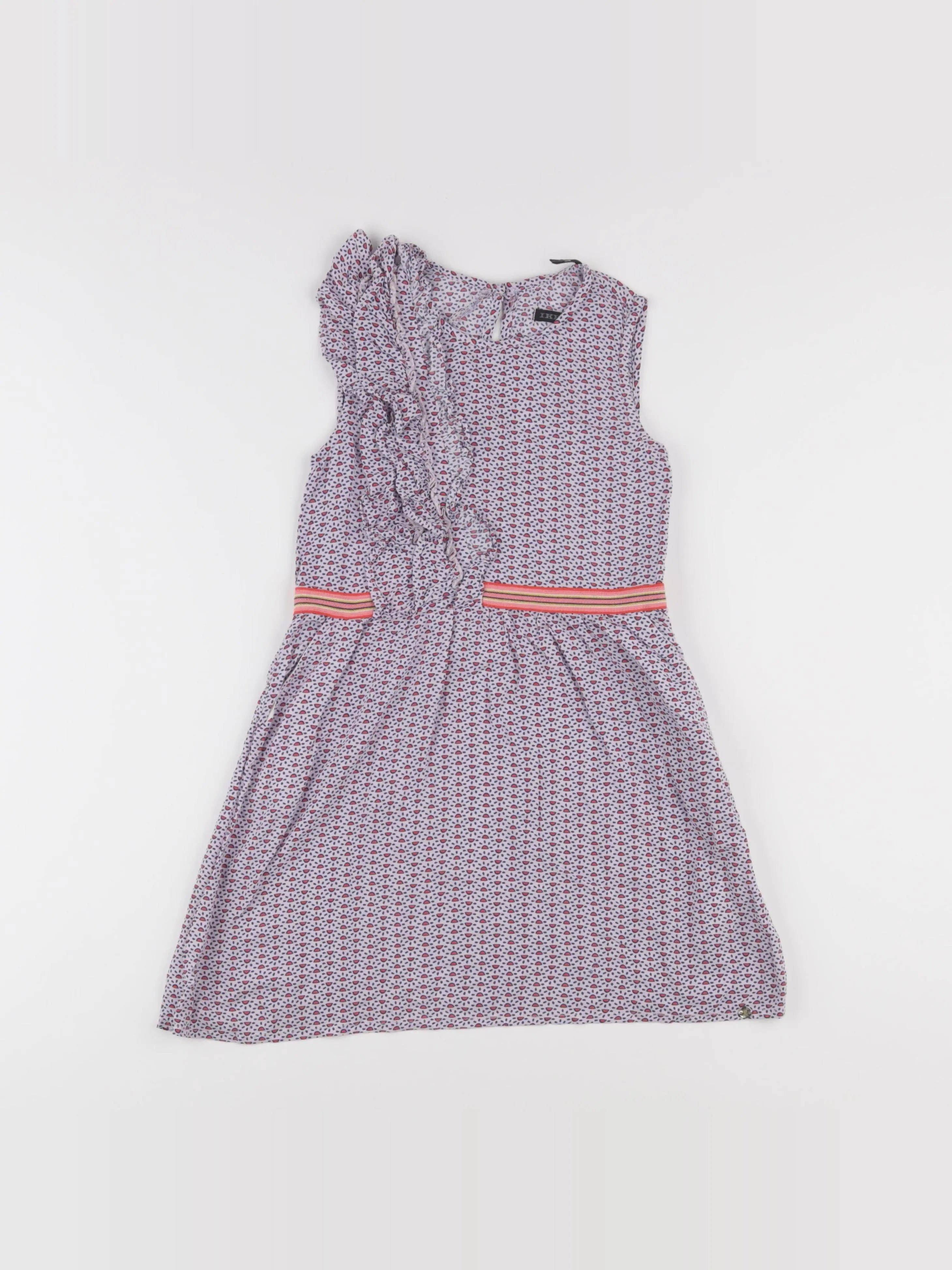 IKKS - robe bleu, rouge - 6 ans