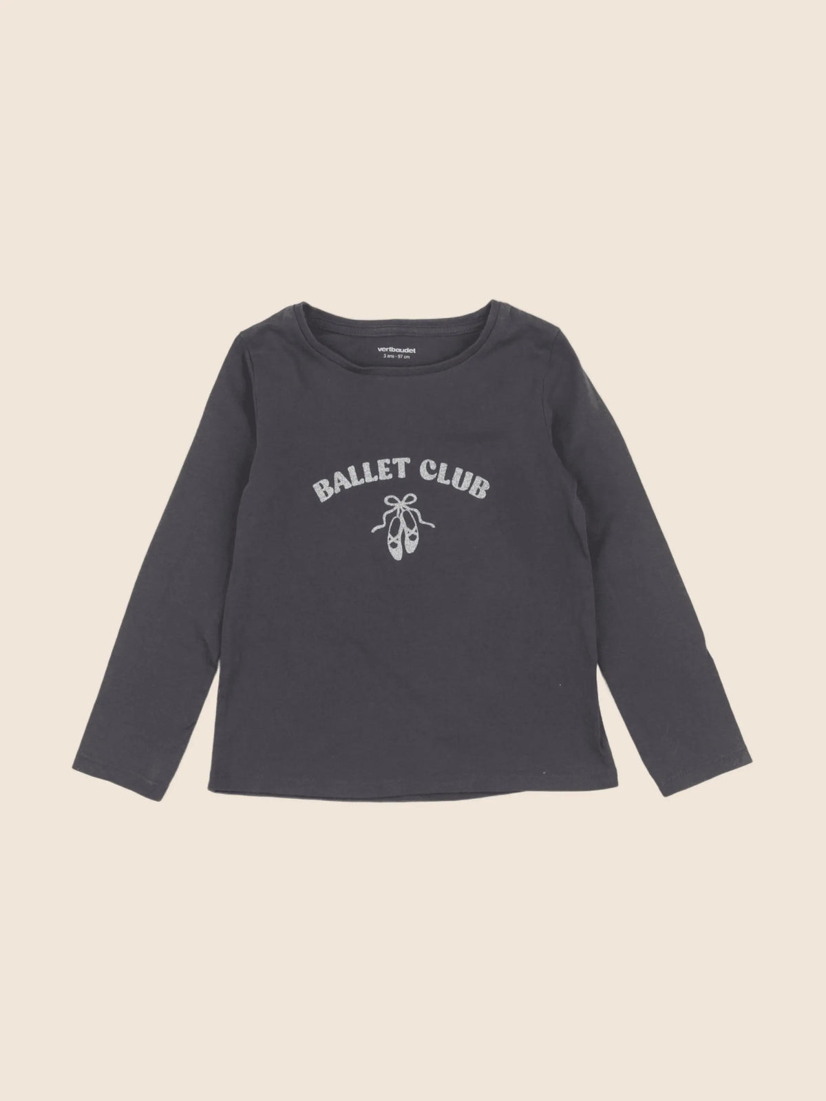 Vertbaudet - tee-shirt gris - 3 ans