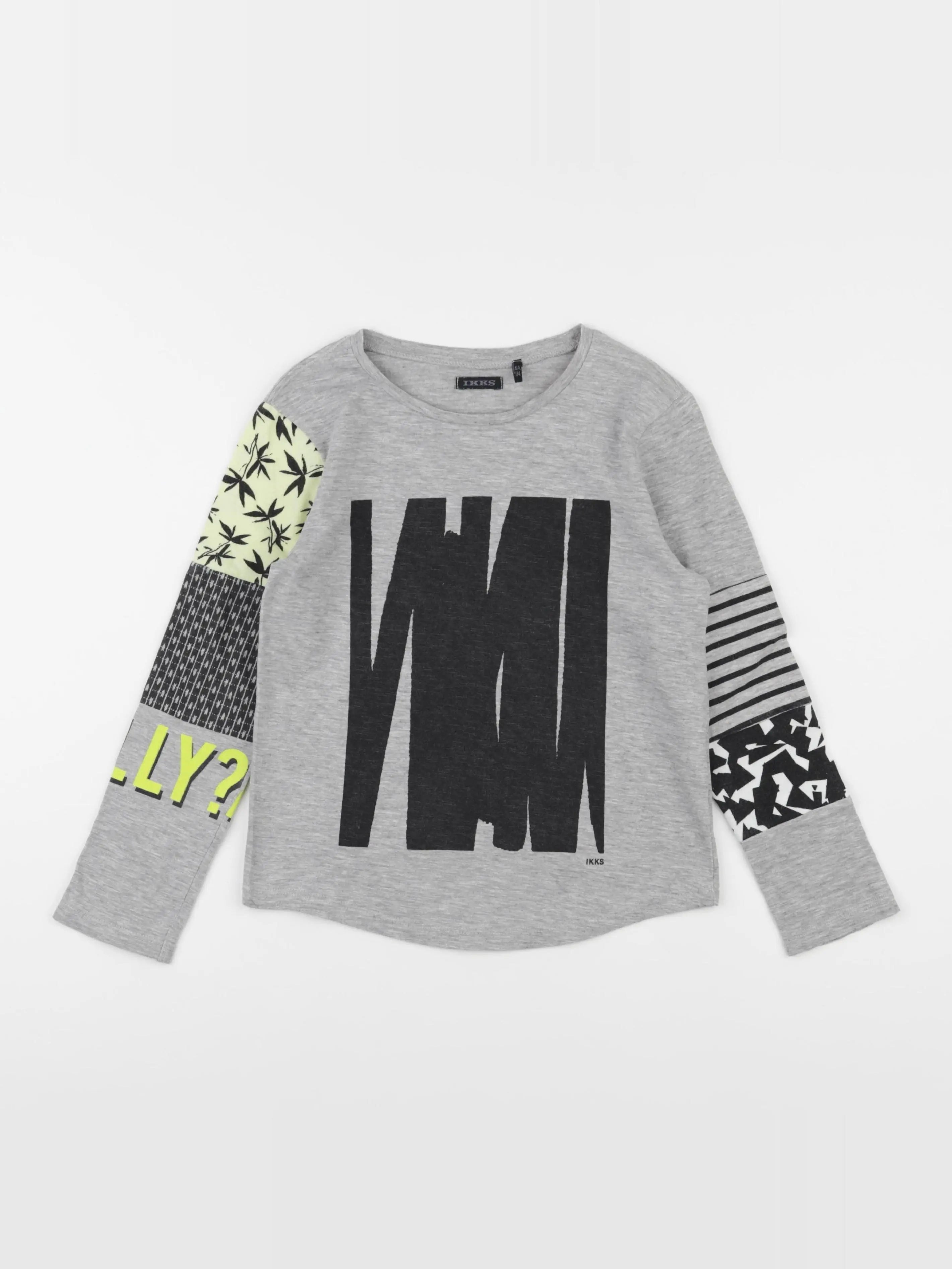 IKKS - tee-shirt gris - 6 ans