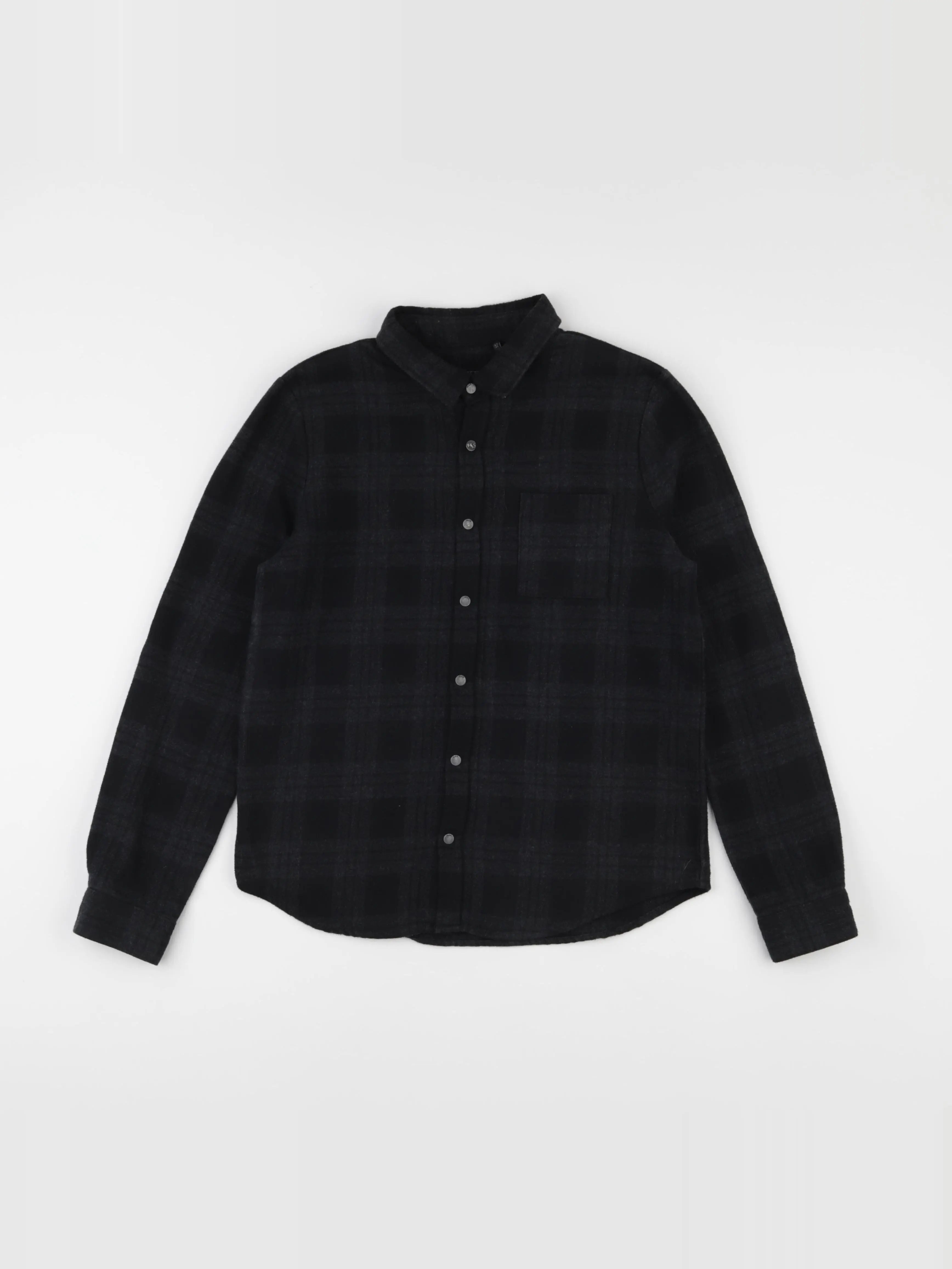 IKKS - chemise gris, noir - 12 ans