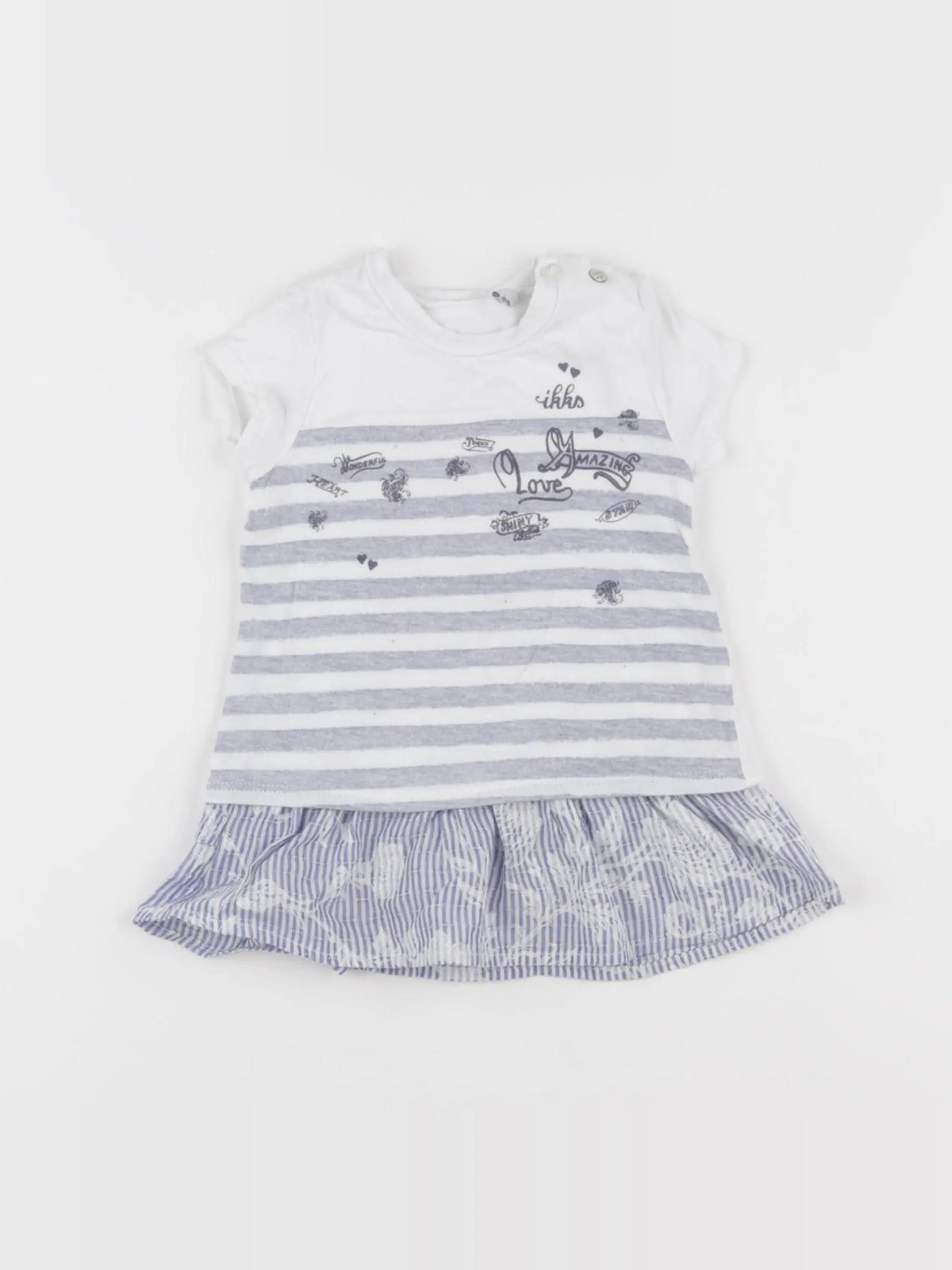 IKKS - robe blanc - 6 mois