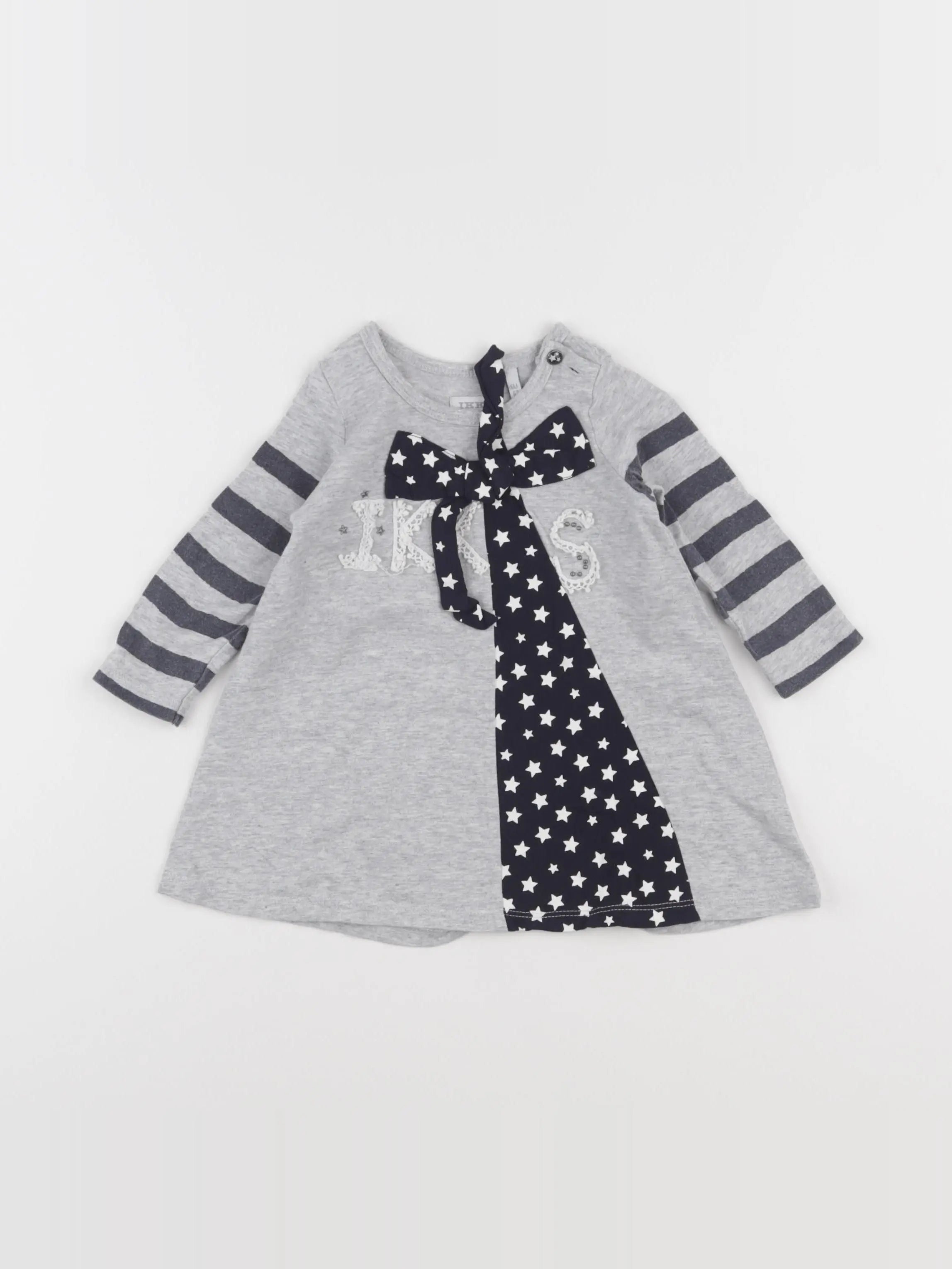 IKKS - robe gris - 6 mois
