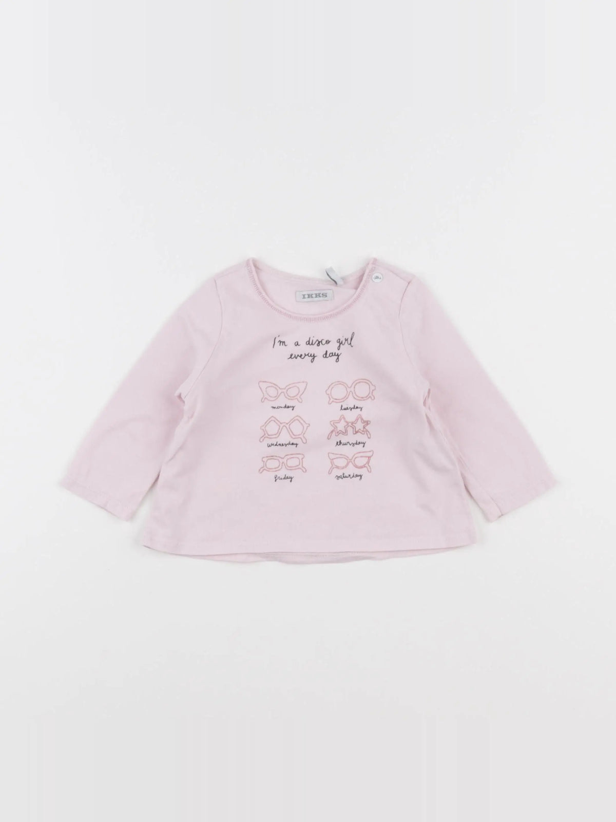 IKKS - tee-shirt rose - 6 mois