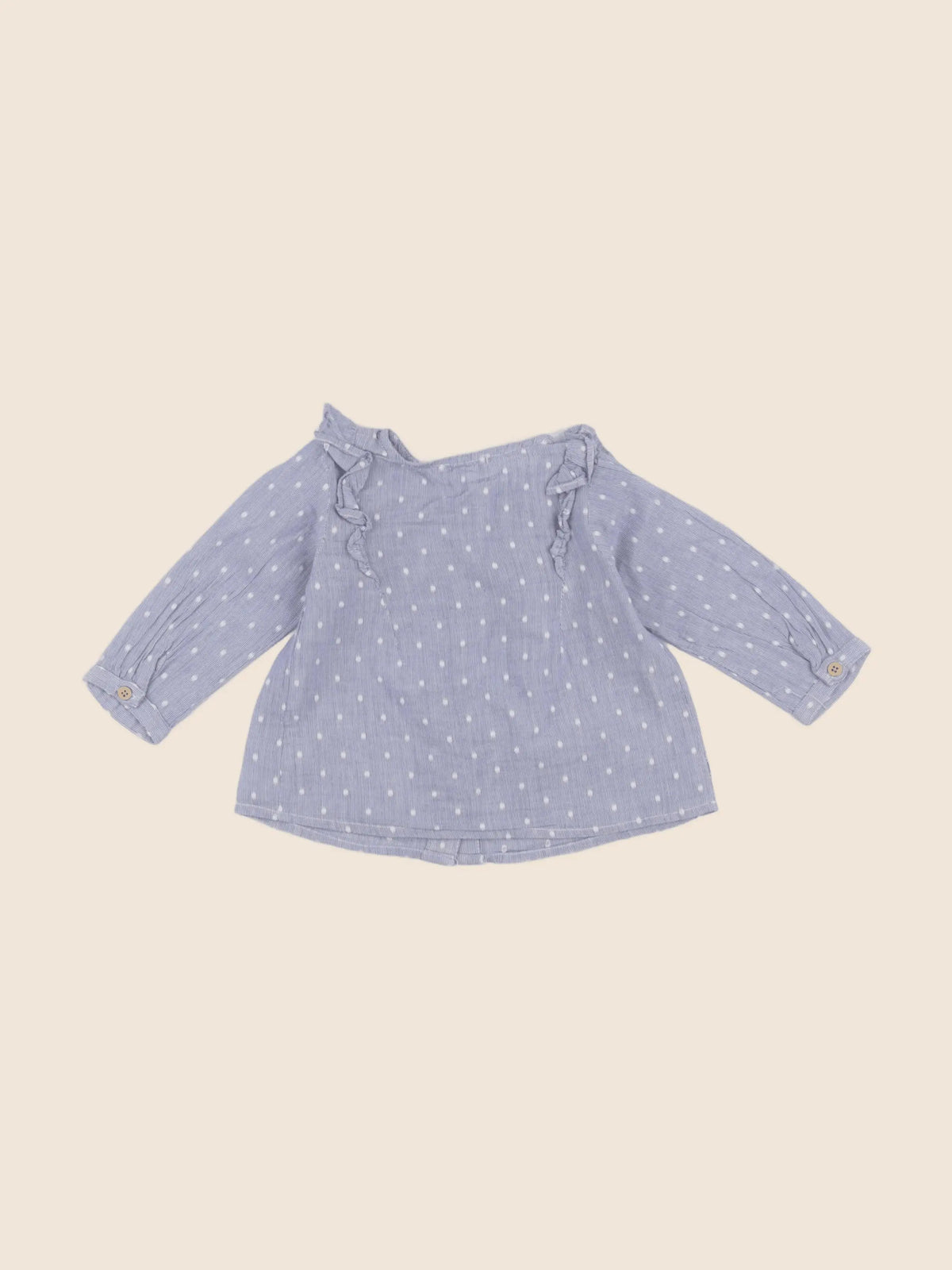 Vertbaudet - blouse bleu - 6 mois