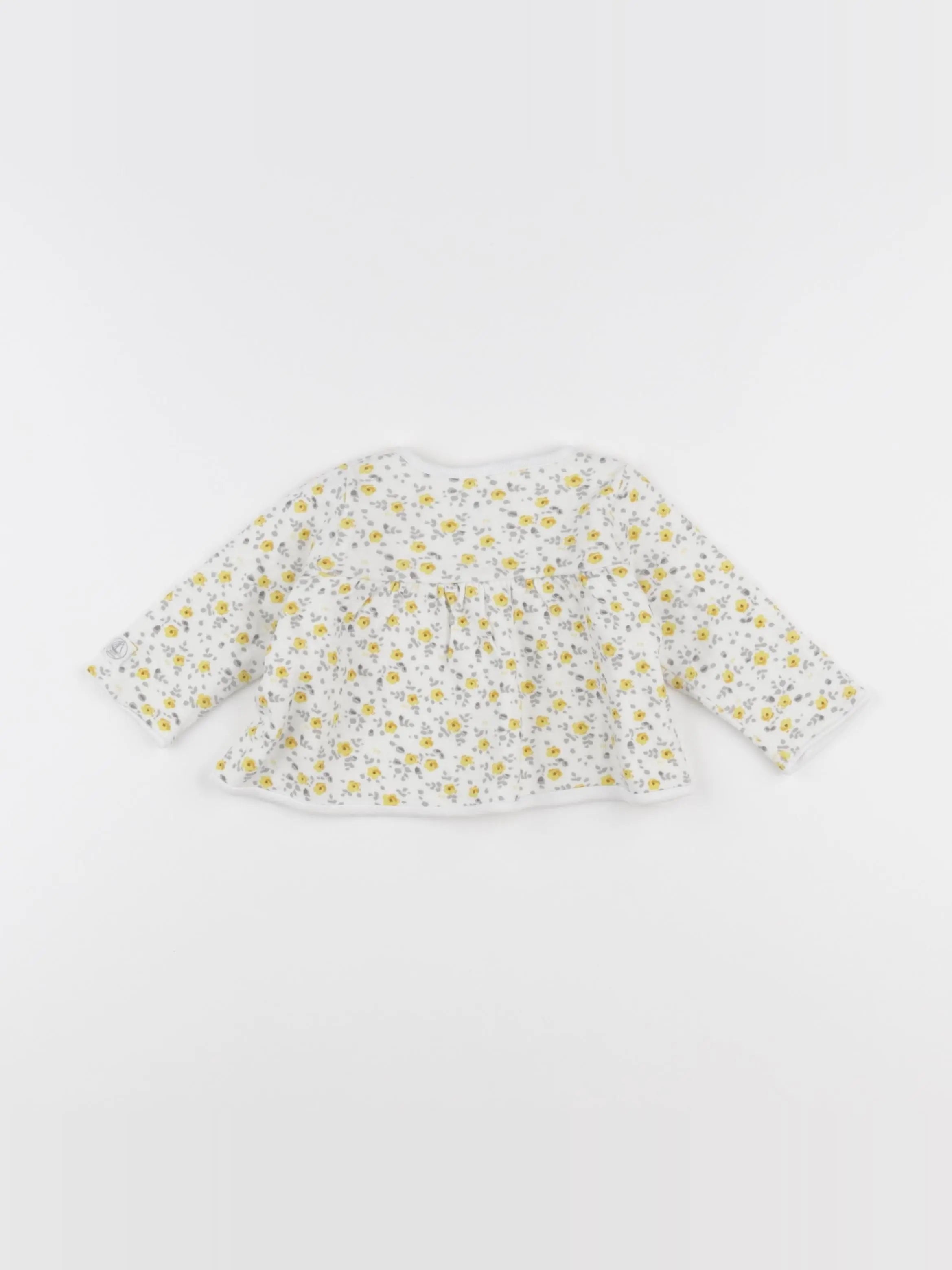 Petit Bateau - gilet blanc - 6 mois