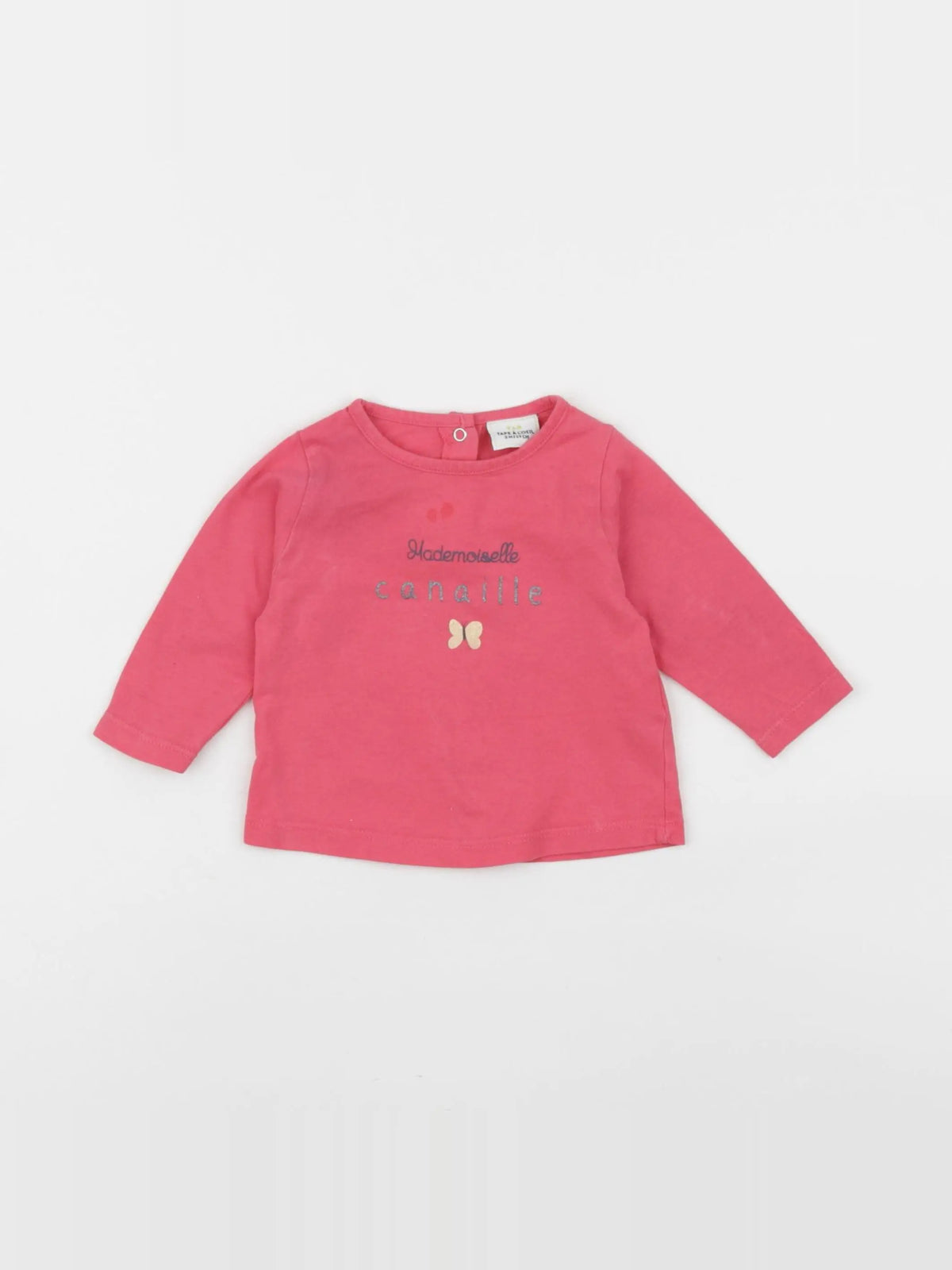 Tape à l'oeil - tee-shirt rose - 3 mois