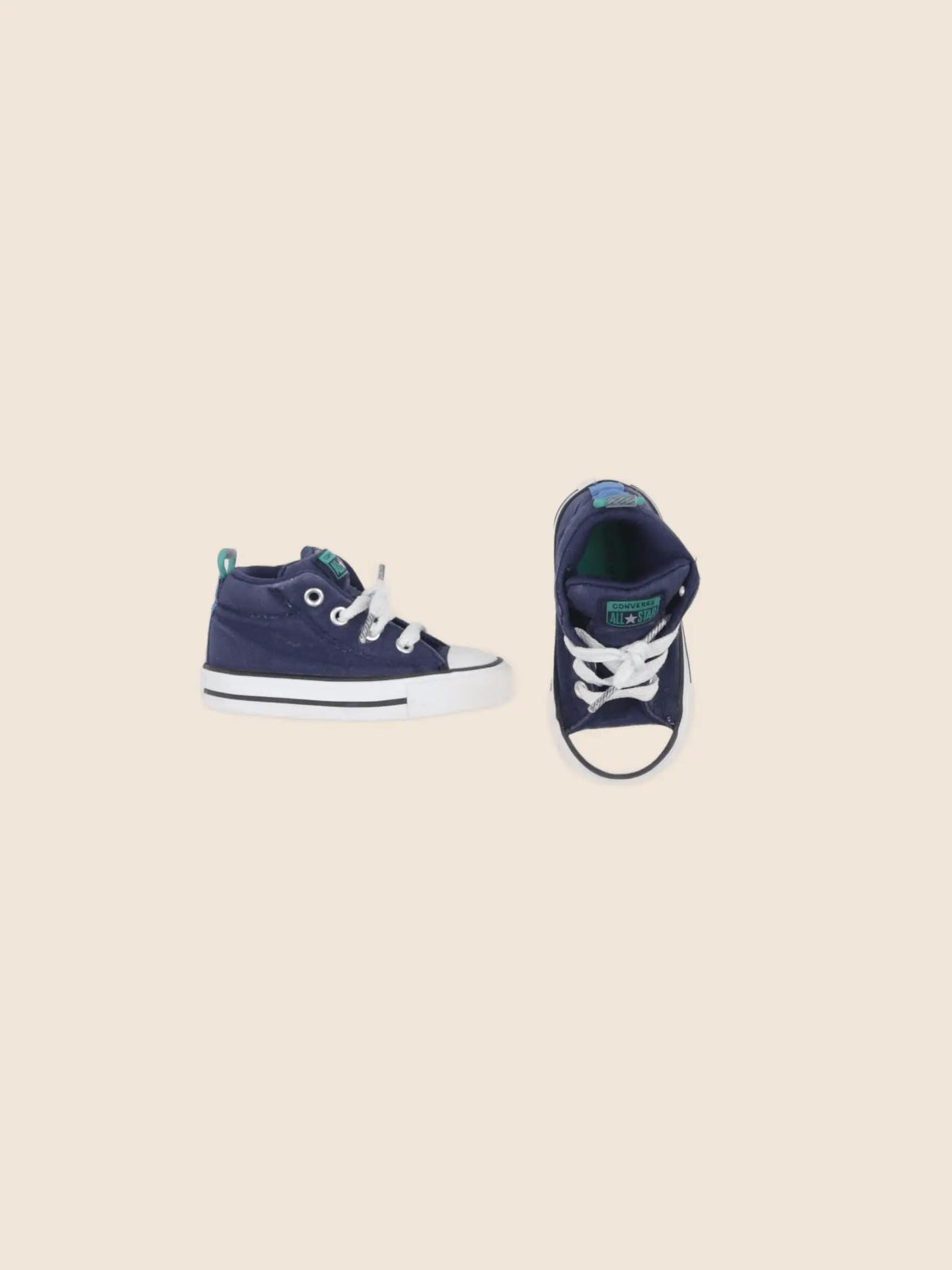 Converse - tennis à scratch/ lacets bleu - pointure 20
