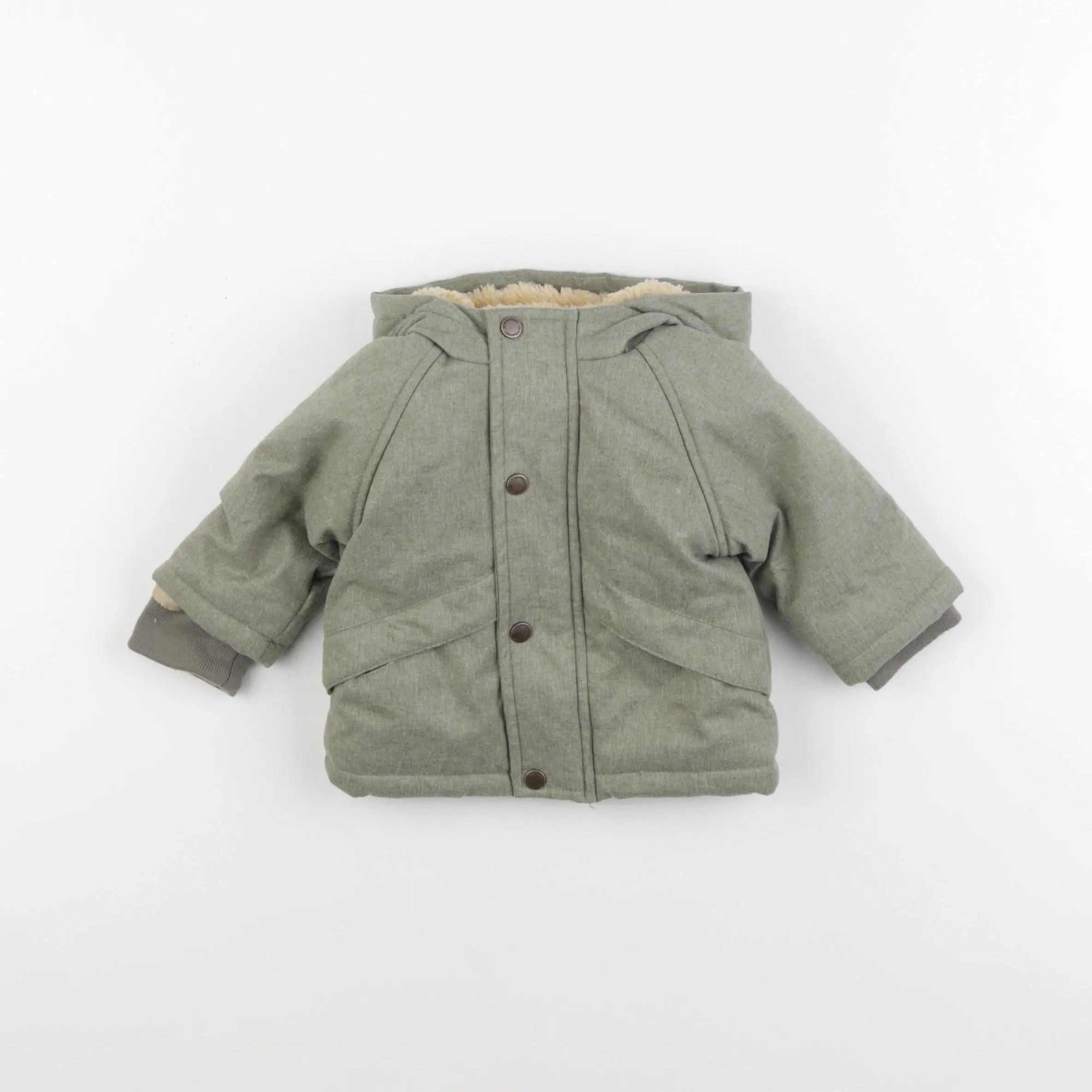 Vertbaudet - parka vert - 3 mois