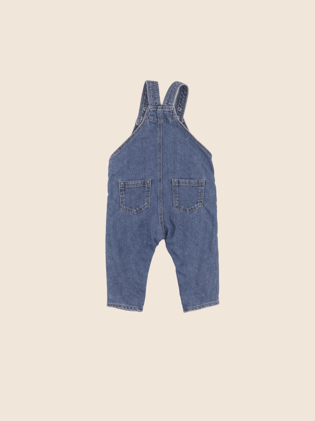 H&M - salopette bleu - 9/12 mois