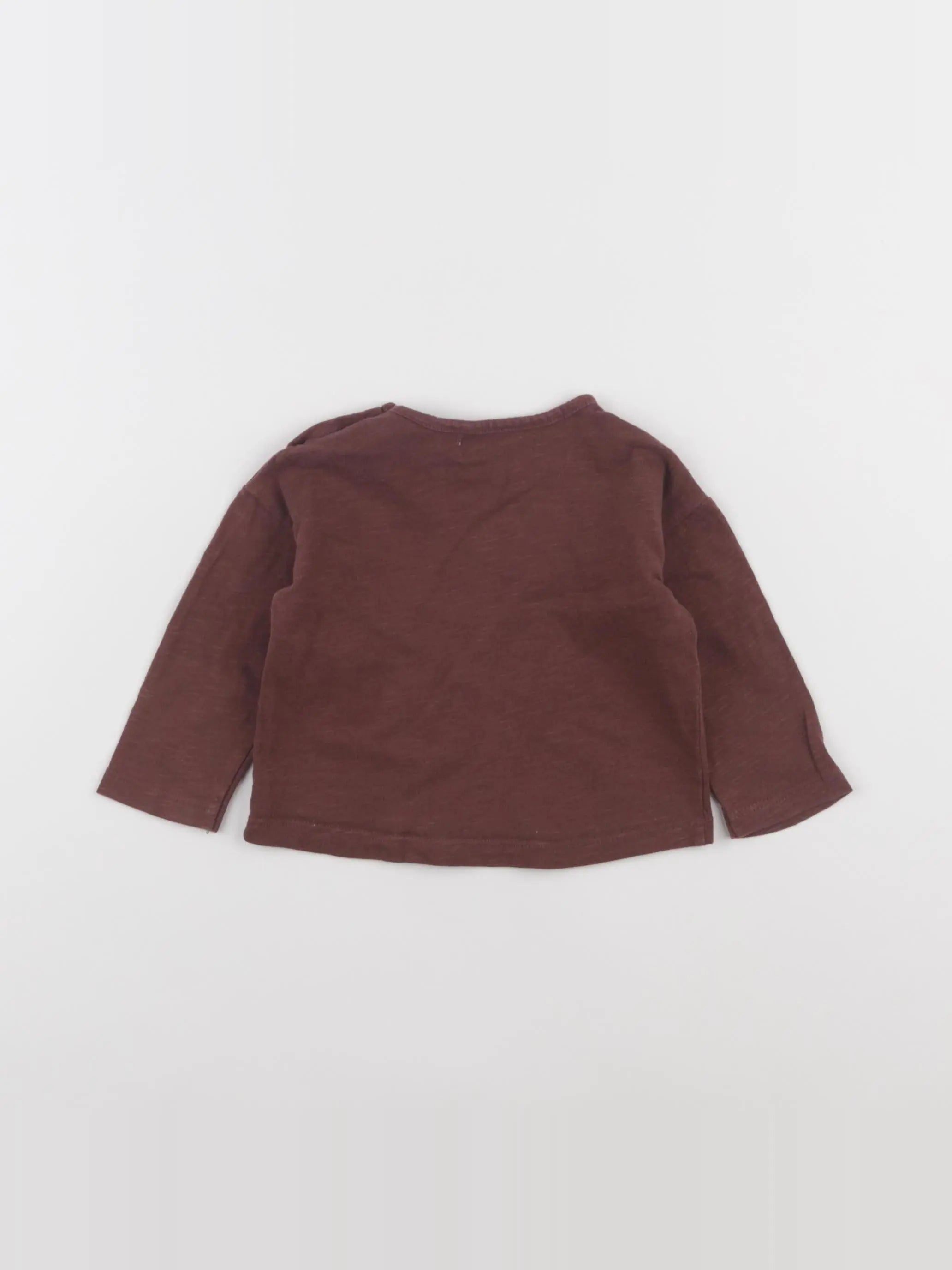 Zara - tee-shirt marron - 3/6 mois