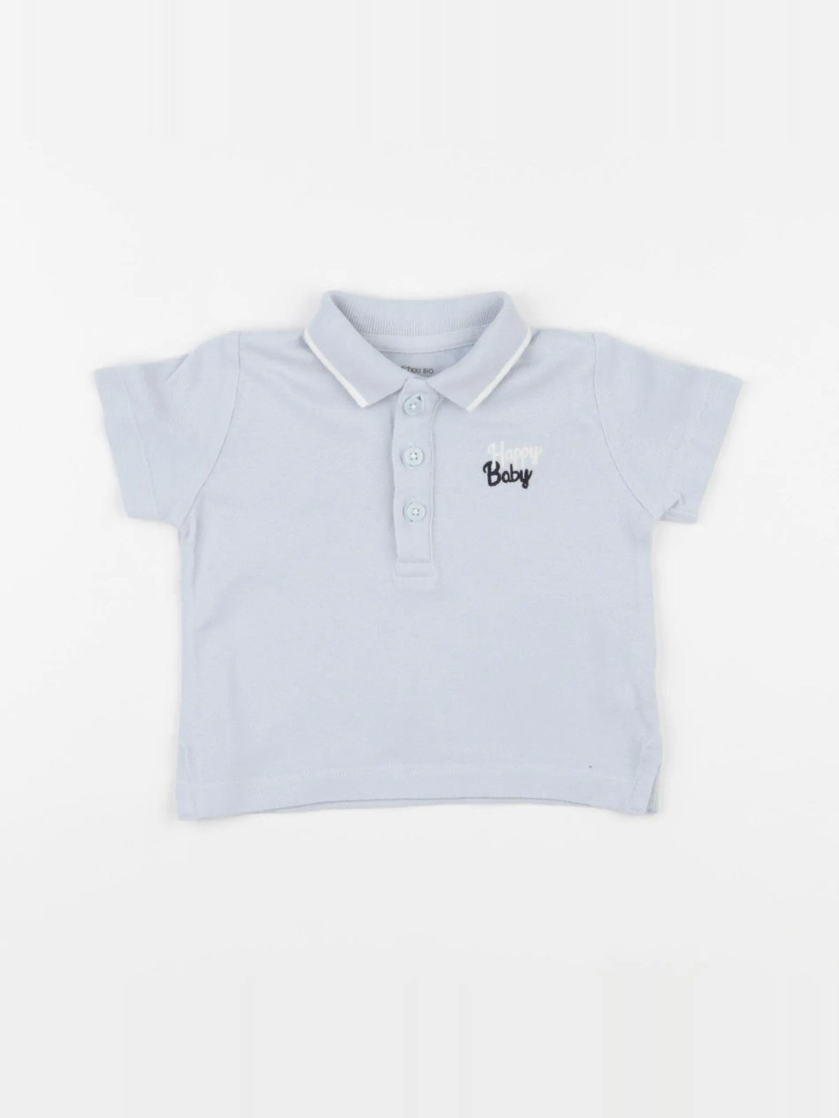 Boutchou - polo bleu - 6 mois