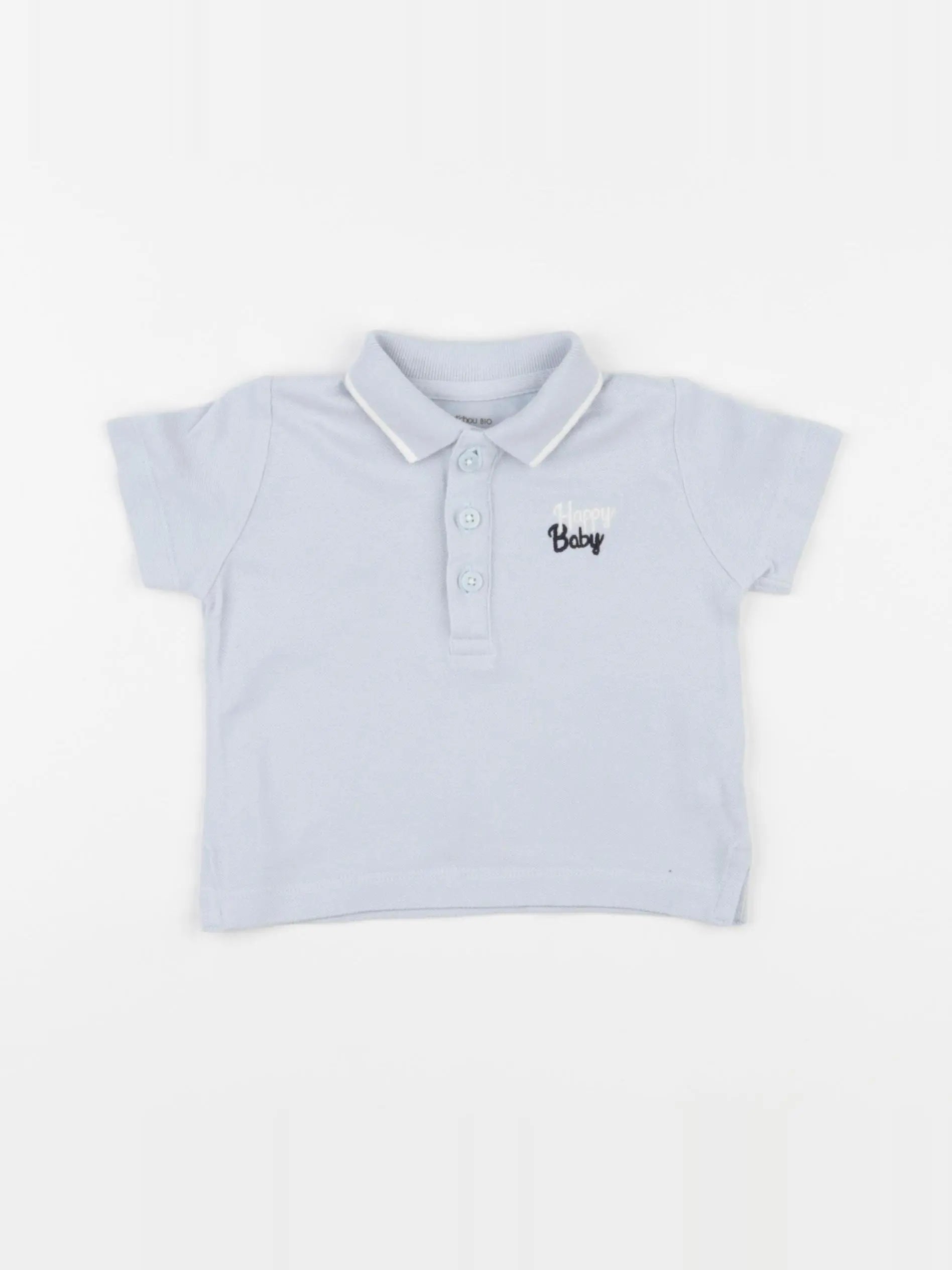 Boutchou - polo bleu - 6 mois