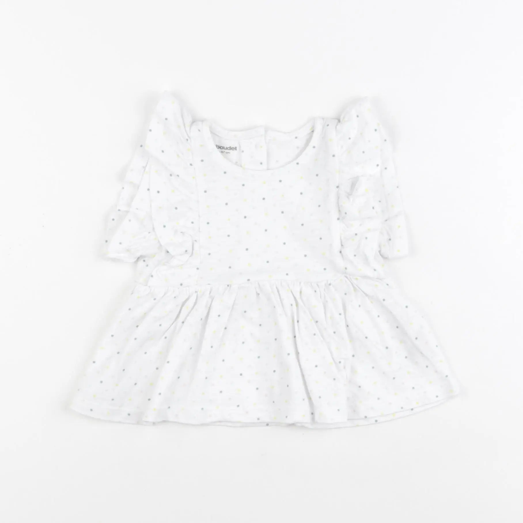 Vertbaudet - tee-shirt blanc - 6 mois