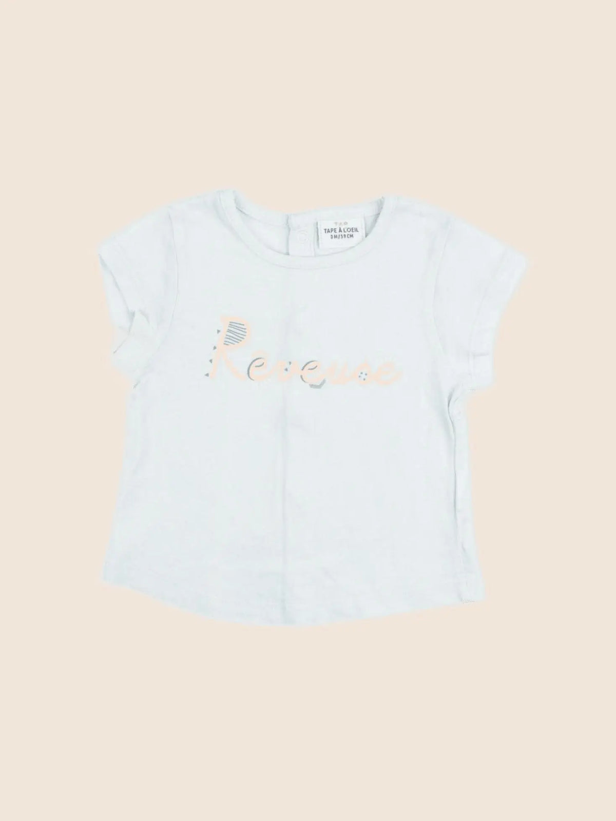 Tape à l'oeil - tee-shirt bleu - 3 mois