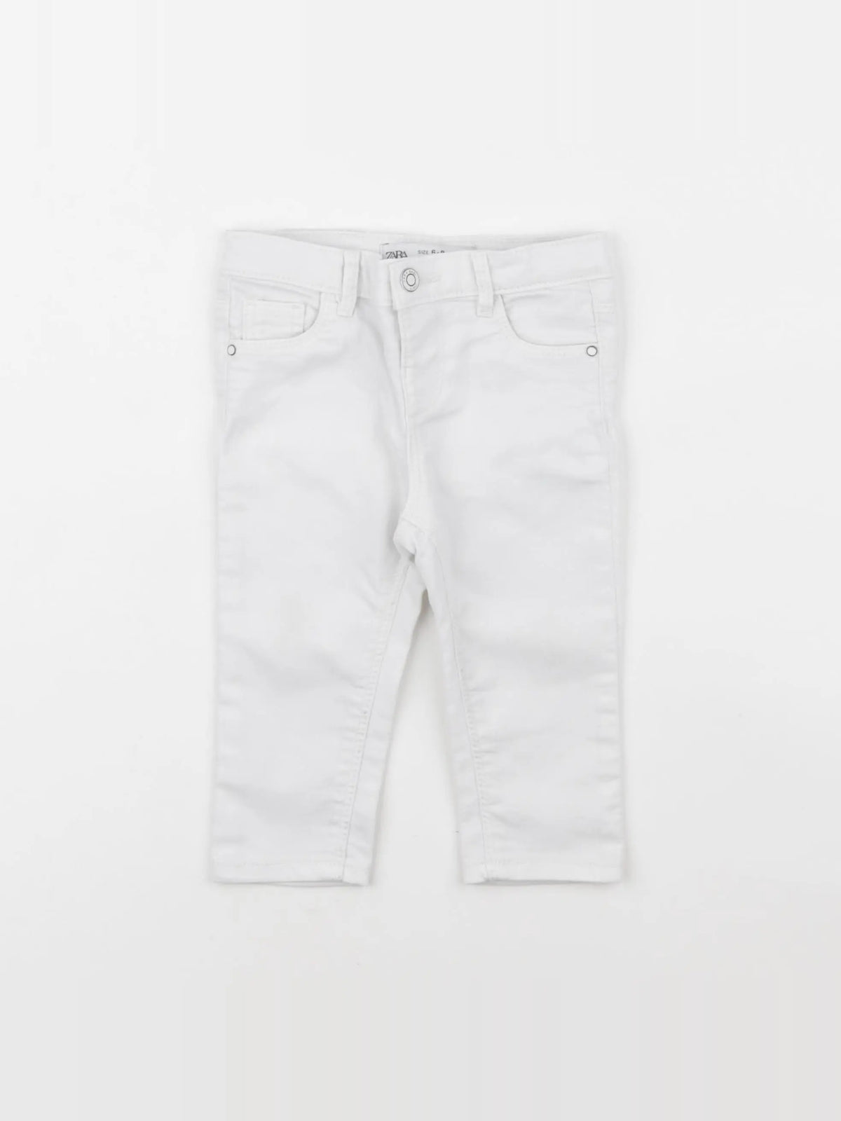 Zara - jean blanc - 6/9 mois