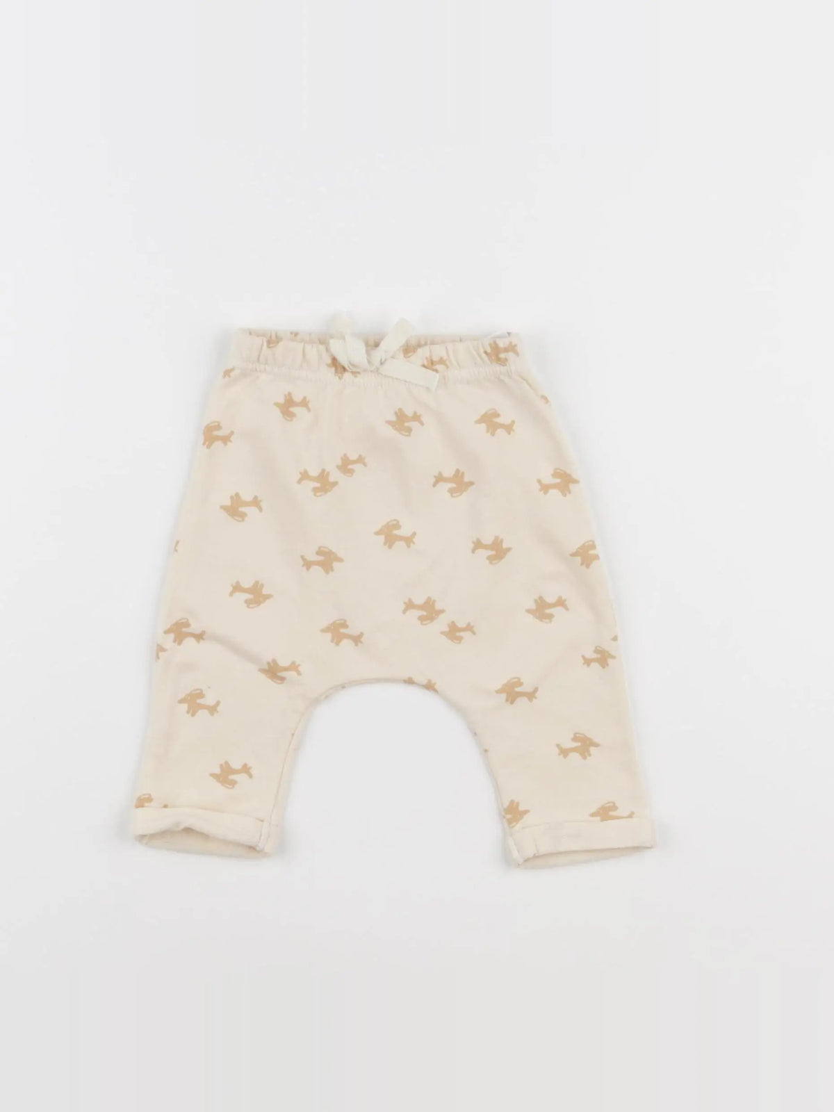 Petit Bateau - sarouel beige - 3 mois