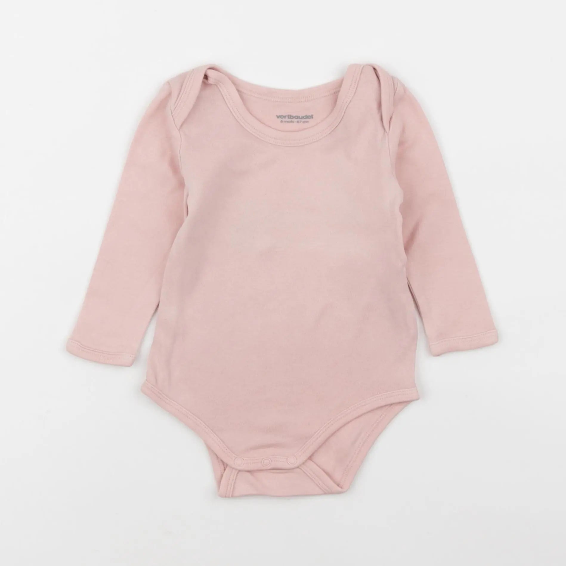 Vertbaudet - body rose - 6 mois