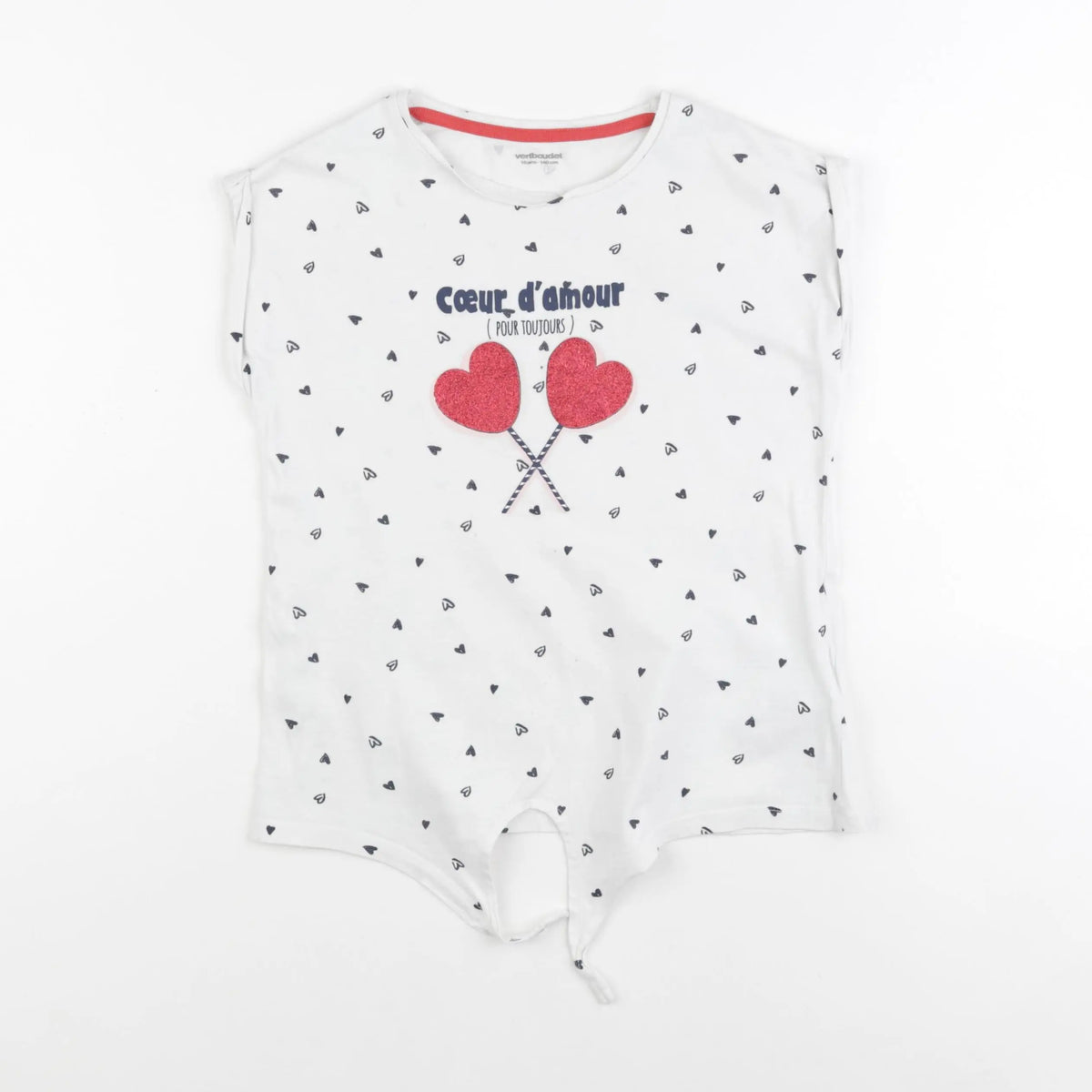 Vertbaudet - tee-shirt blanc - 10 ans