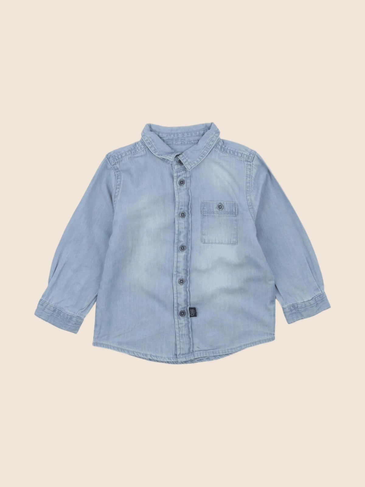 Vertbaudet - chemise bleu - 18 mois