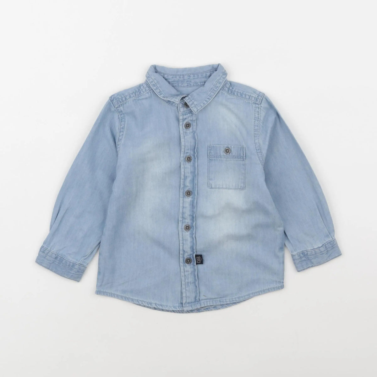 Vertbaudet - chemise bleu - 18 mois