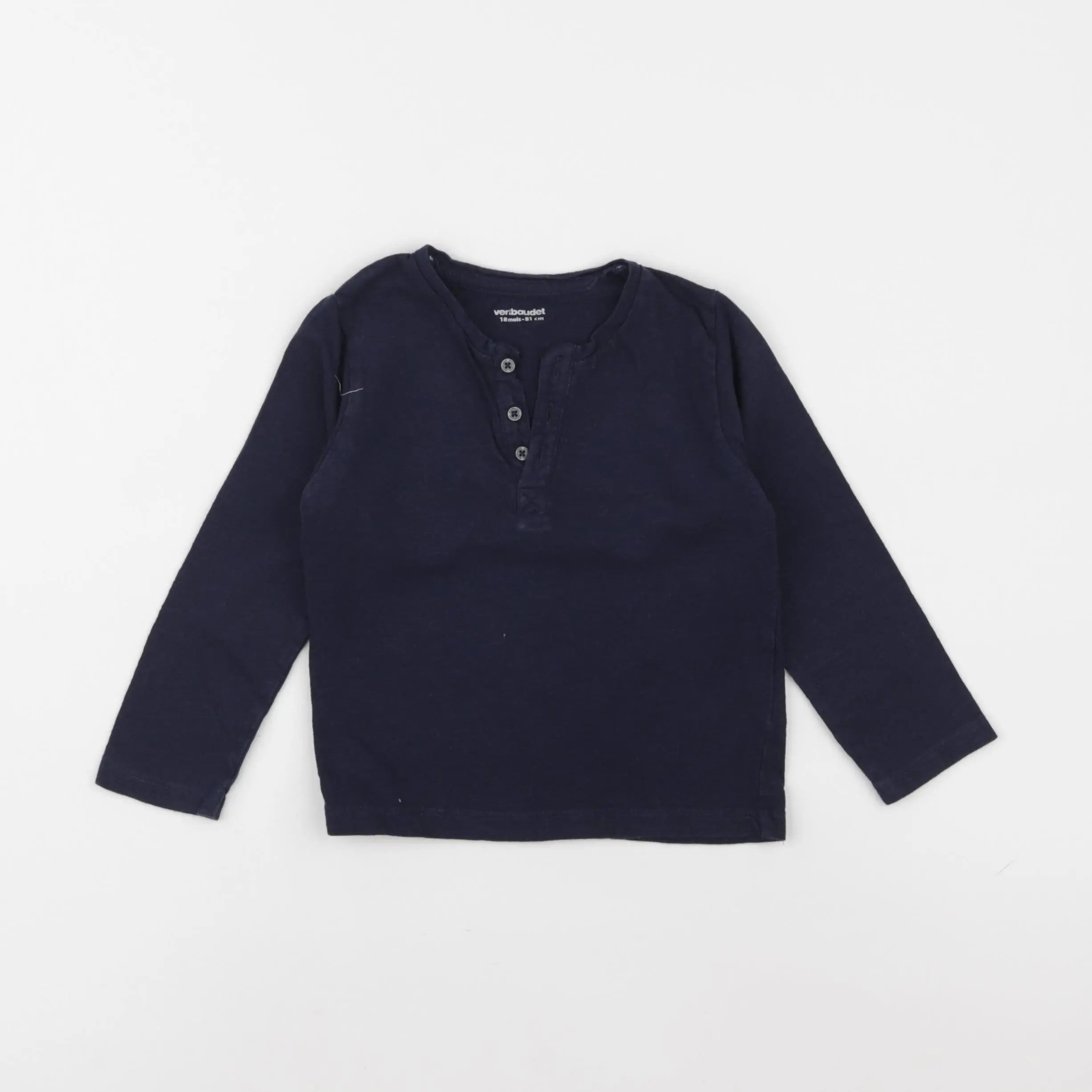 Vertbaudet - tee-shirt bleu - 18 mois