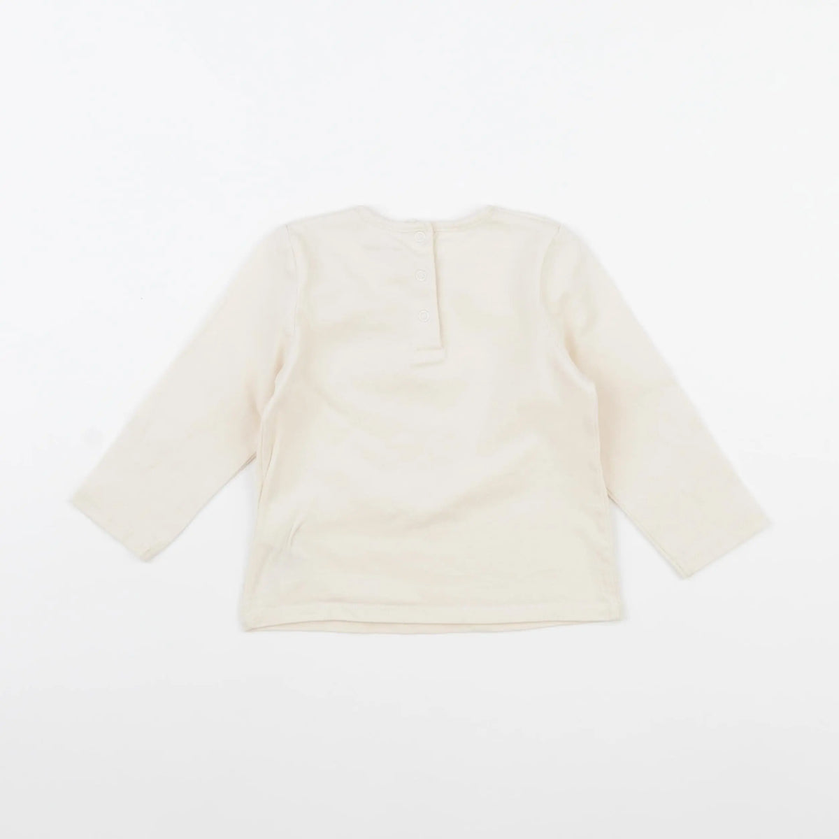 Vertbaudet - tee-shirt beige - 12 mois