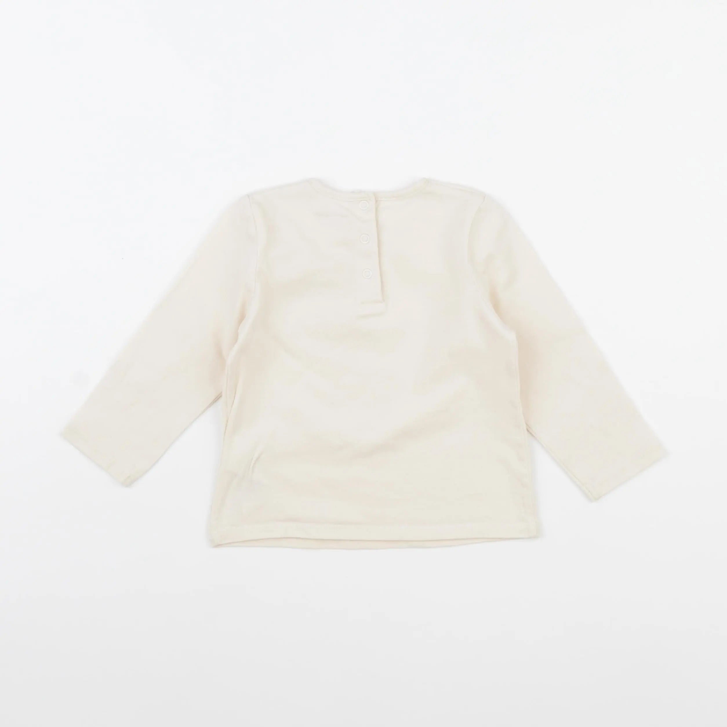 Vertbaudet - tee-shirt beige - 12 mois