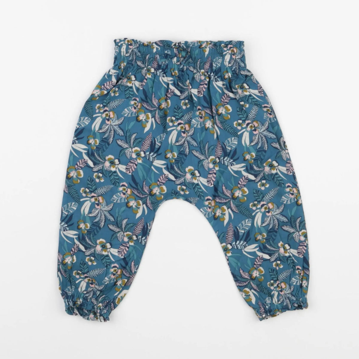 Vertbaudet - pantalon bleu - 12 mois