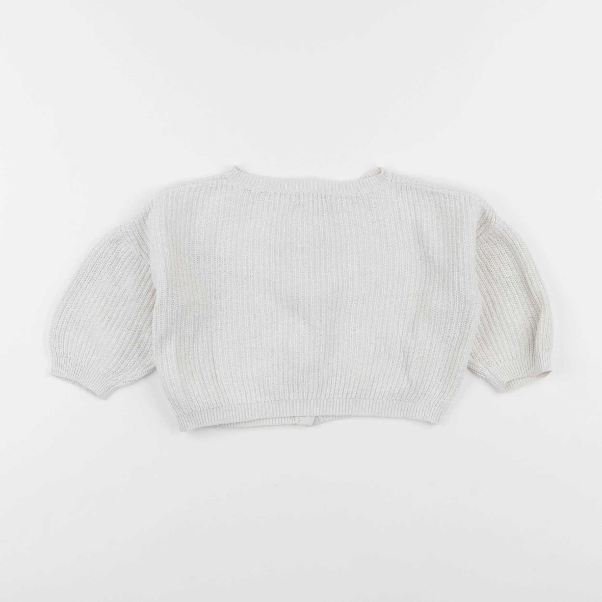 Vertbaudet - gilet beige - 12 mois