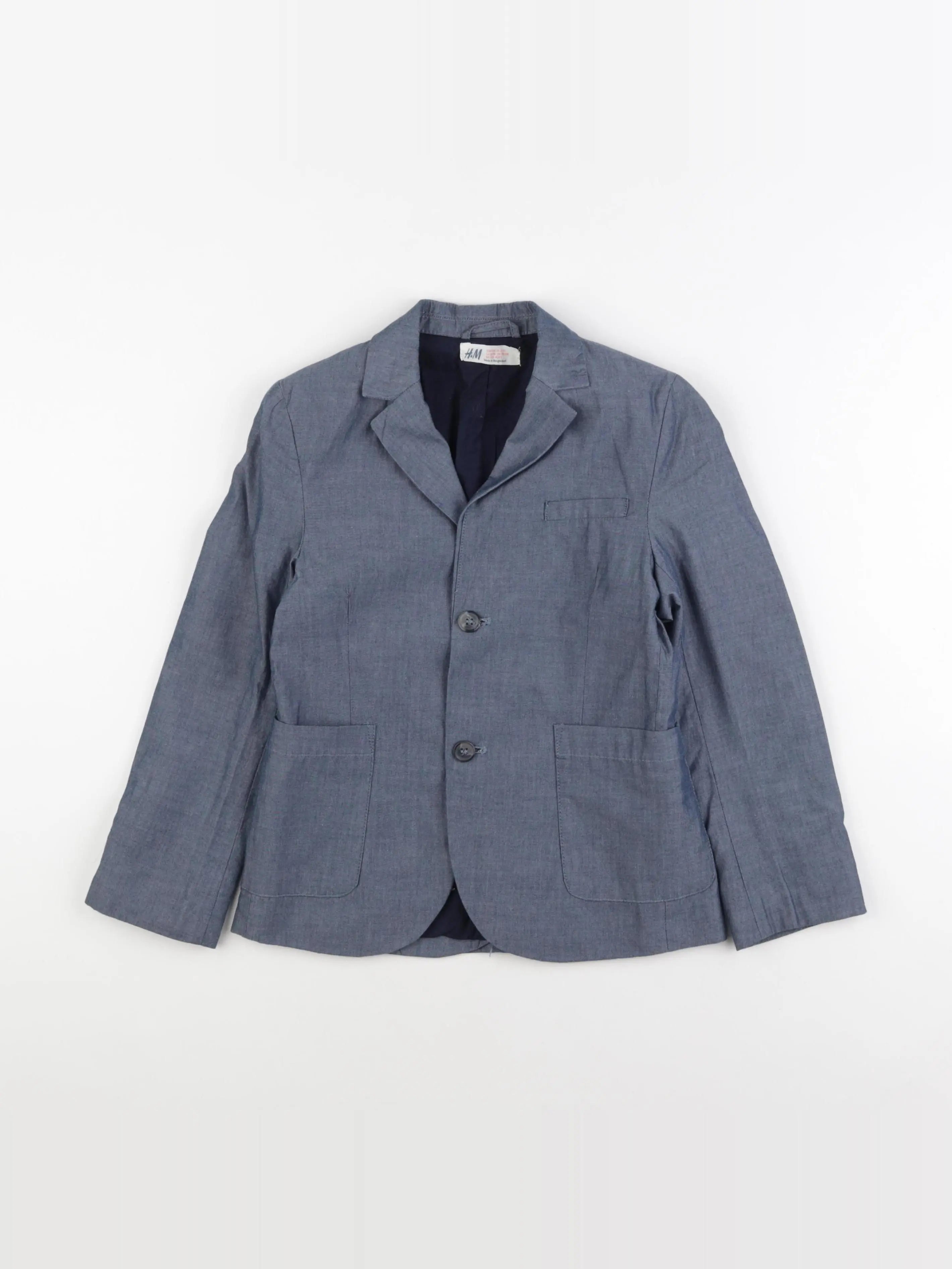 H&M - veste bleu - 8/9 ans