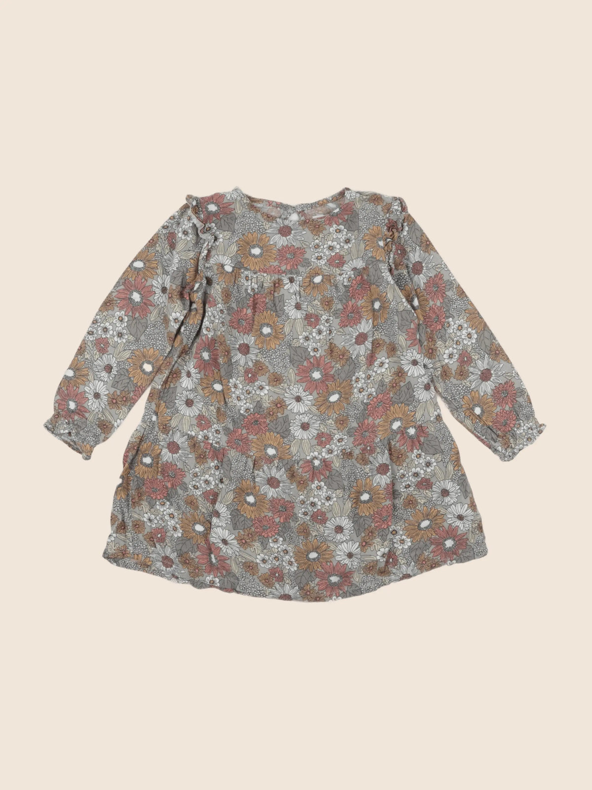 Vertbaudet - robe taupe - 3 ans