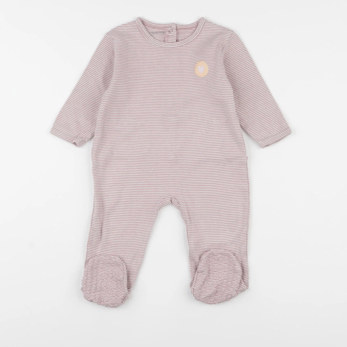 Vertbaudet - pyjama coton rose - 12 mois