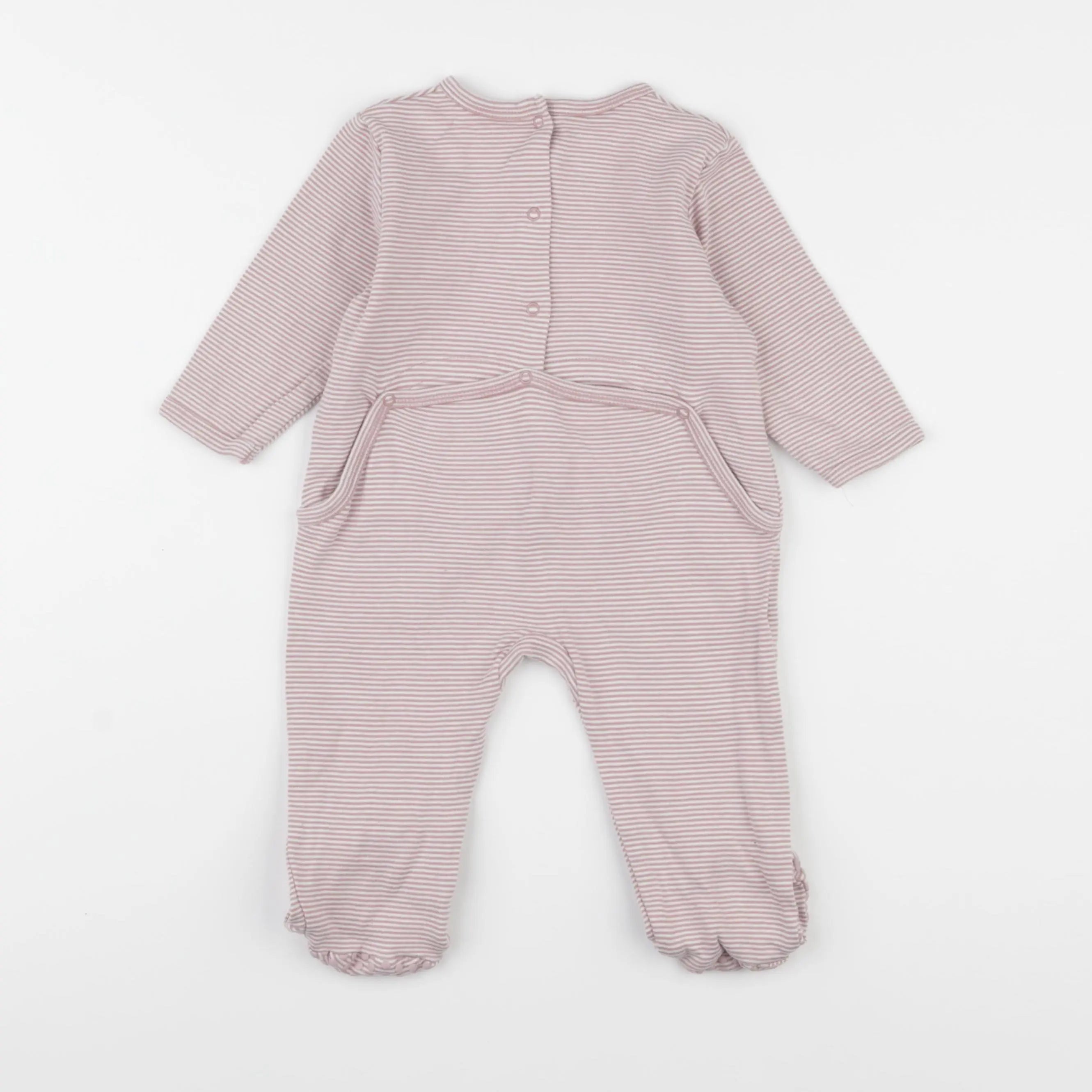 Vertbaudet - pyjama coton rose - 12 mois