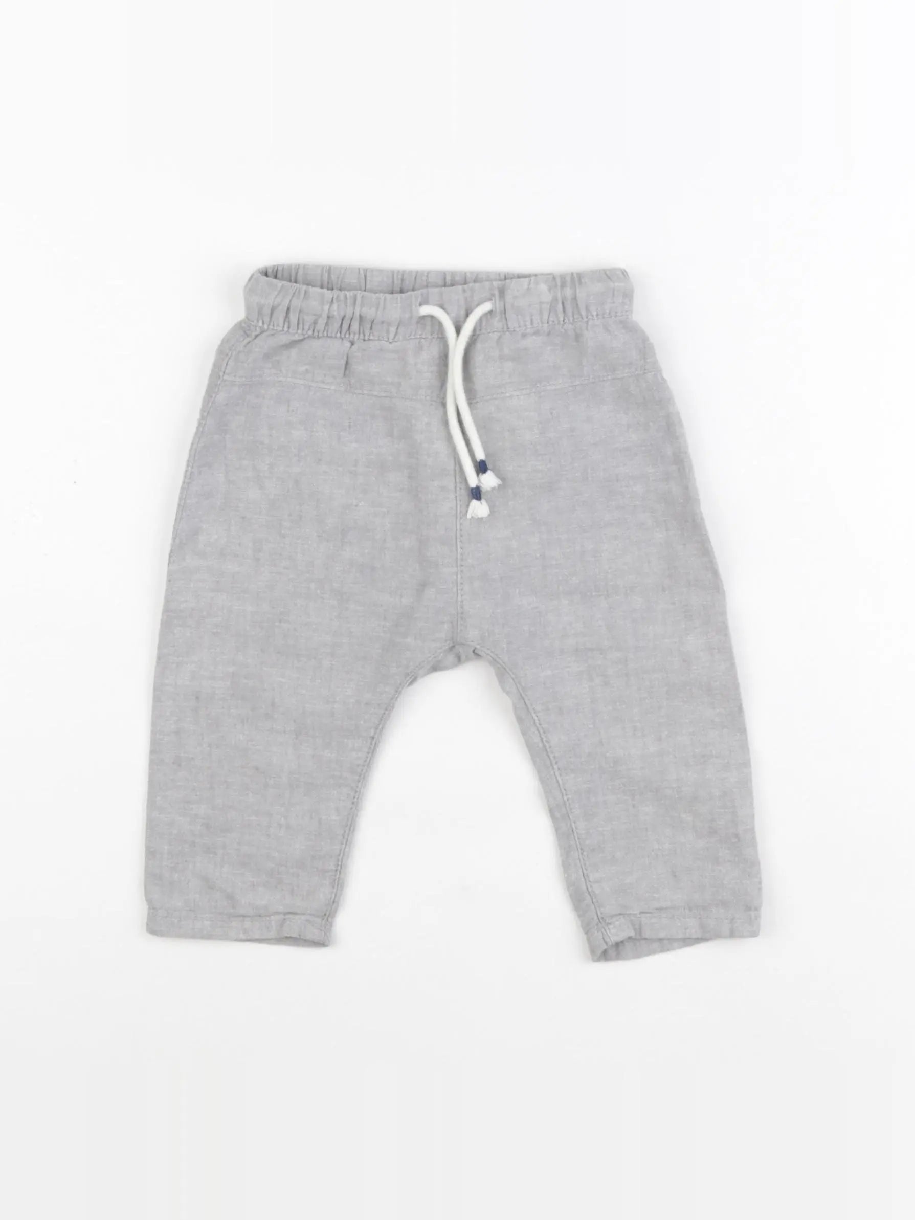 H&M - pantalon gris - 3/6 mois